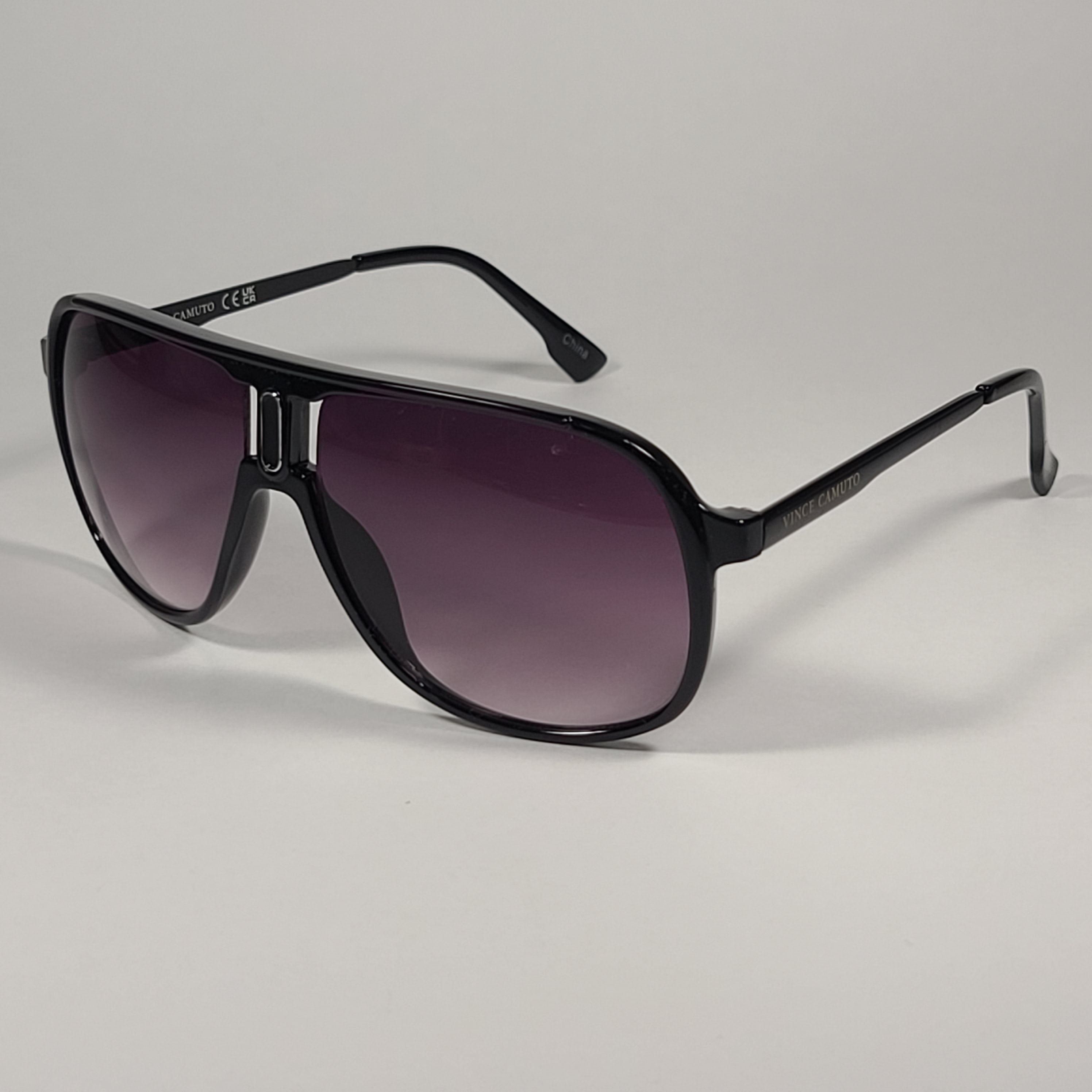 Vince Camuto Gold & Purple Cat Eye Aviator Sunglasses NWT Vince Camuto Cat Eye Square Sunglasses Black Frame Smoke  main image 3