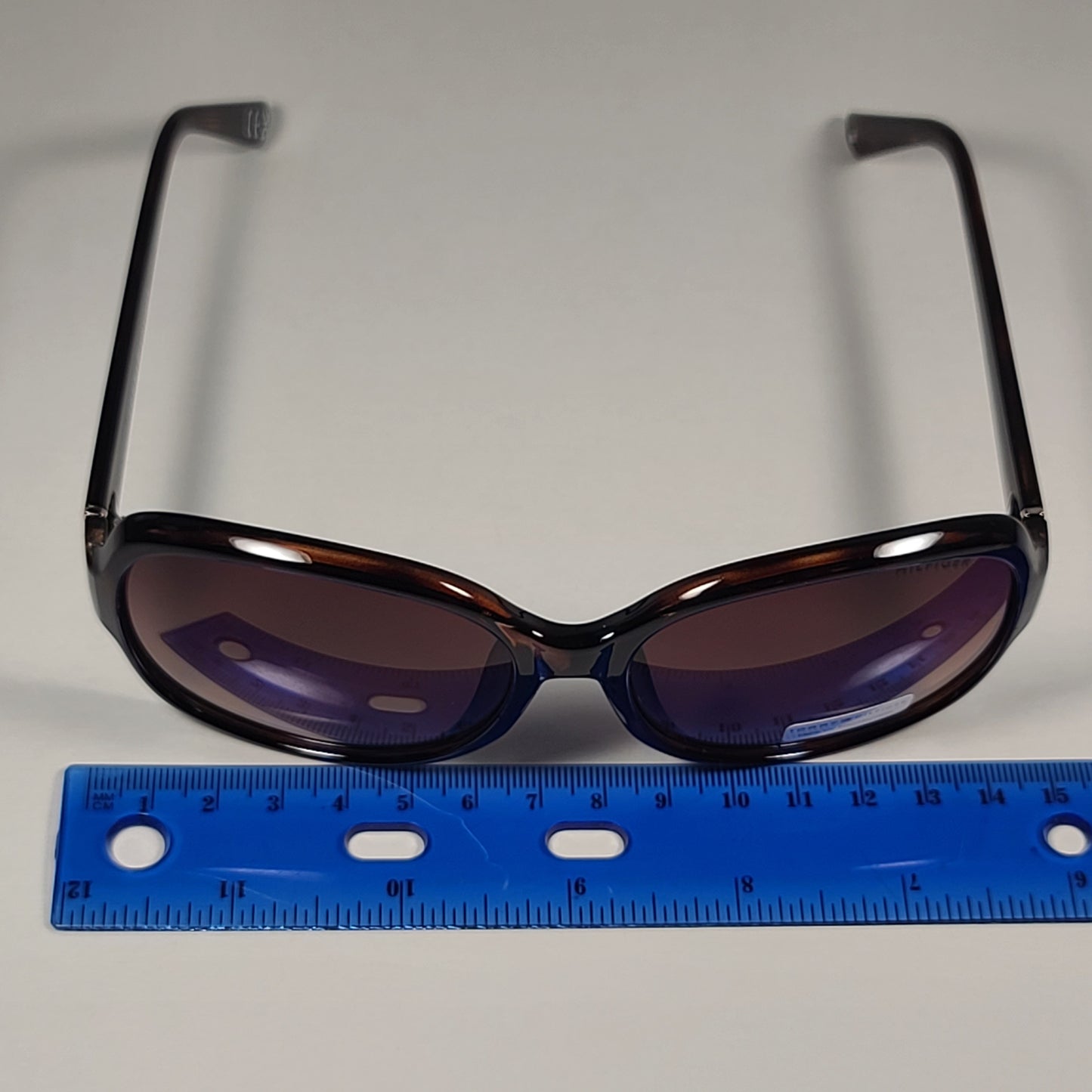 Tommy Hilfiger Willa Oversize Oval Sunglasses Brown Tortoise Frame Brown Gradient Lens WILLA WP OL577 - Sunglasses