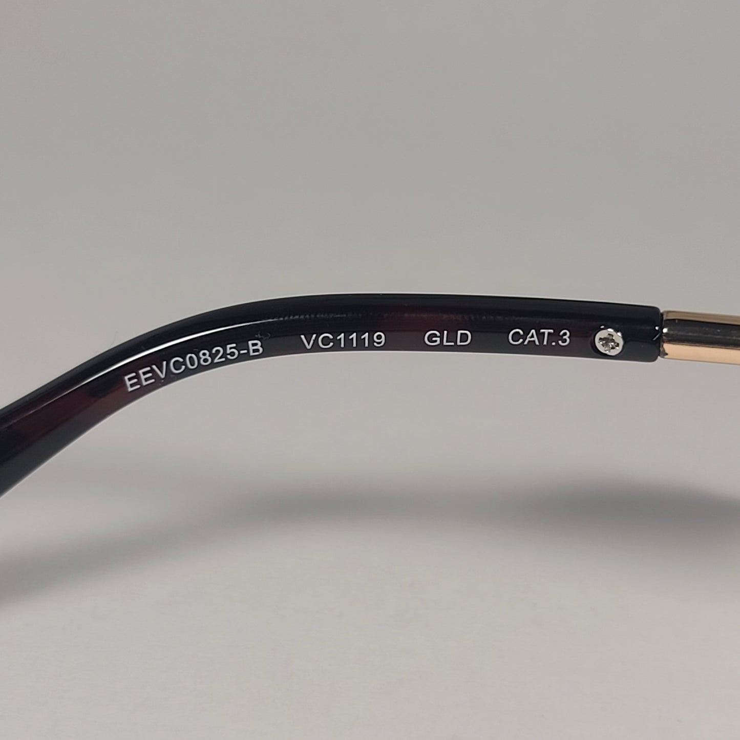 Vince Camuto VC1119 GLD Rimless Shield Sunglasses Gold Brown Frame Brown Gradient Lens - Sunglasses