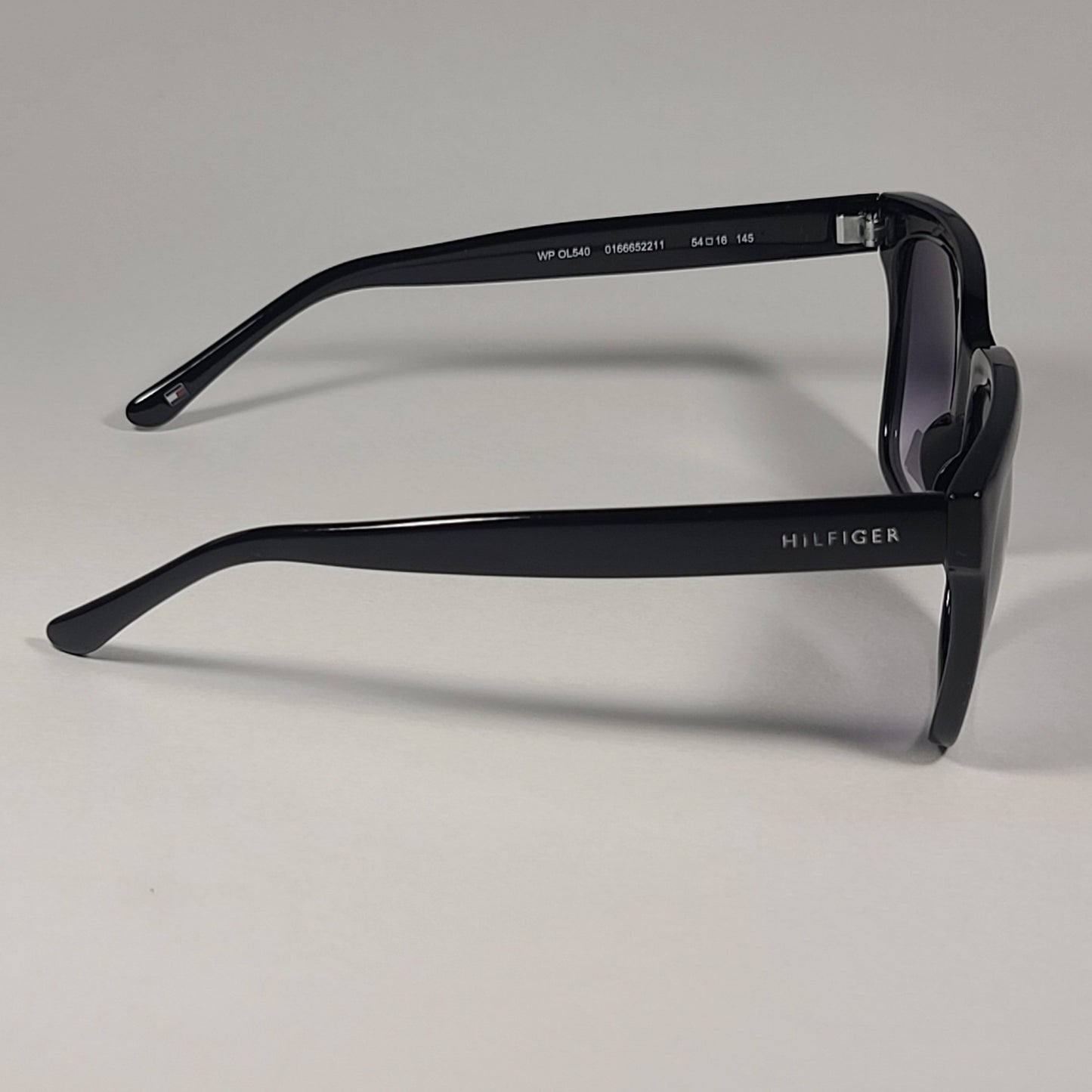 Tommy Hilfiger Issa WP OL540 Sunglasses Shiny Black Frame Smoke Gradient Lens ISSA WP OL540 - Sunglasses