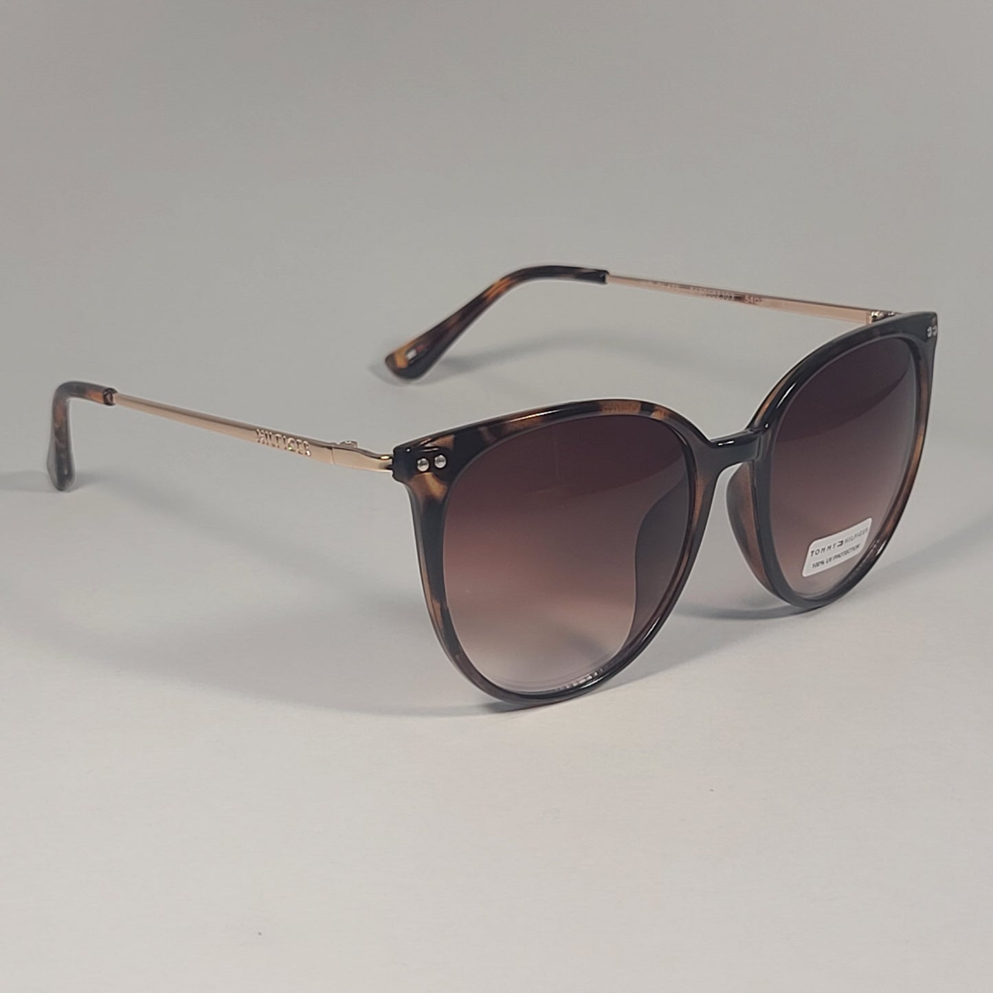Tommy Hilfiger Bellatrix WP OL475 Sunglasses Brown Tortoise And Gold Frame Brown Gradient Lens - Sunglasses