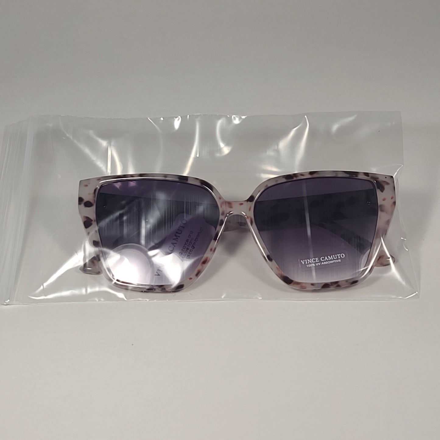 Vince Camuto VC1068 AN Cat Eye Sunglasses White Tortoise Frame Smoke Gradient - Sunglasses