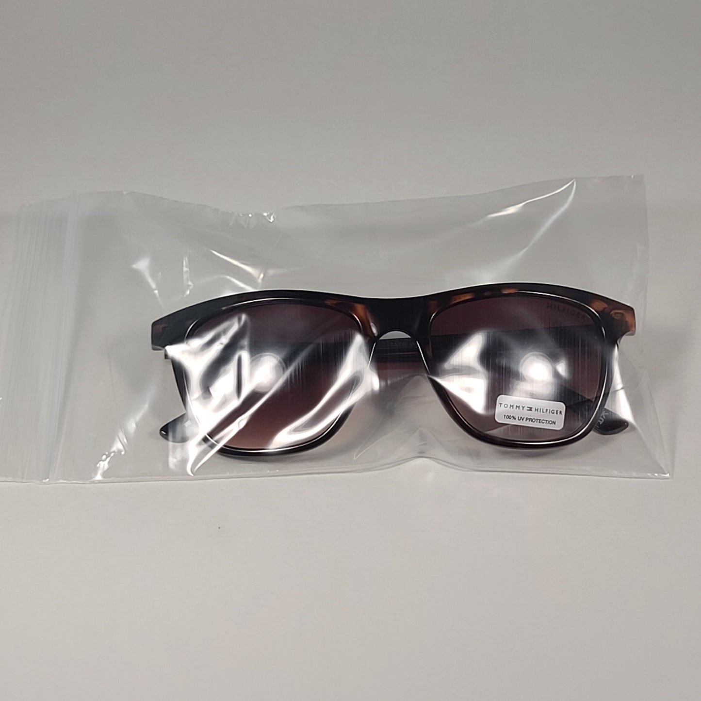 Tommy Hilfiger Tate WP OL562 Rectangular Sunglasses Brown Tortoise Brown Gradient Lens - Sunglasses