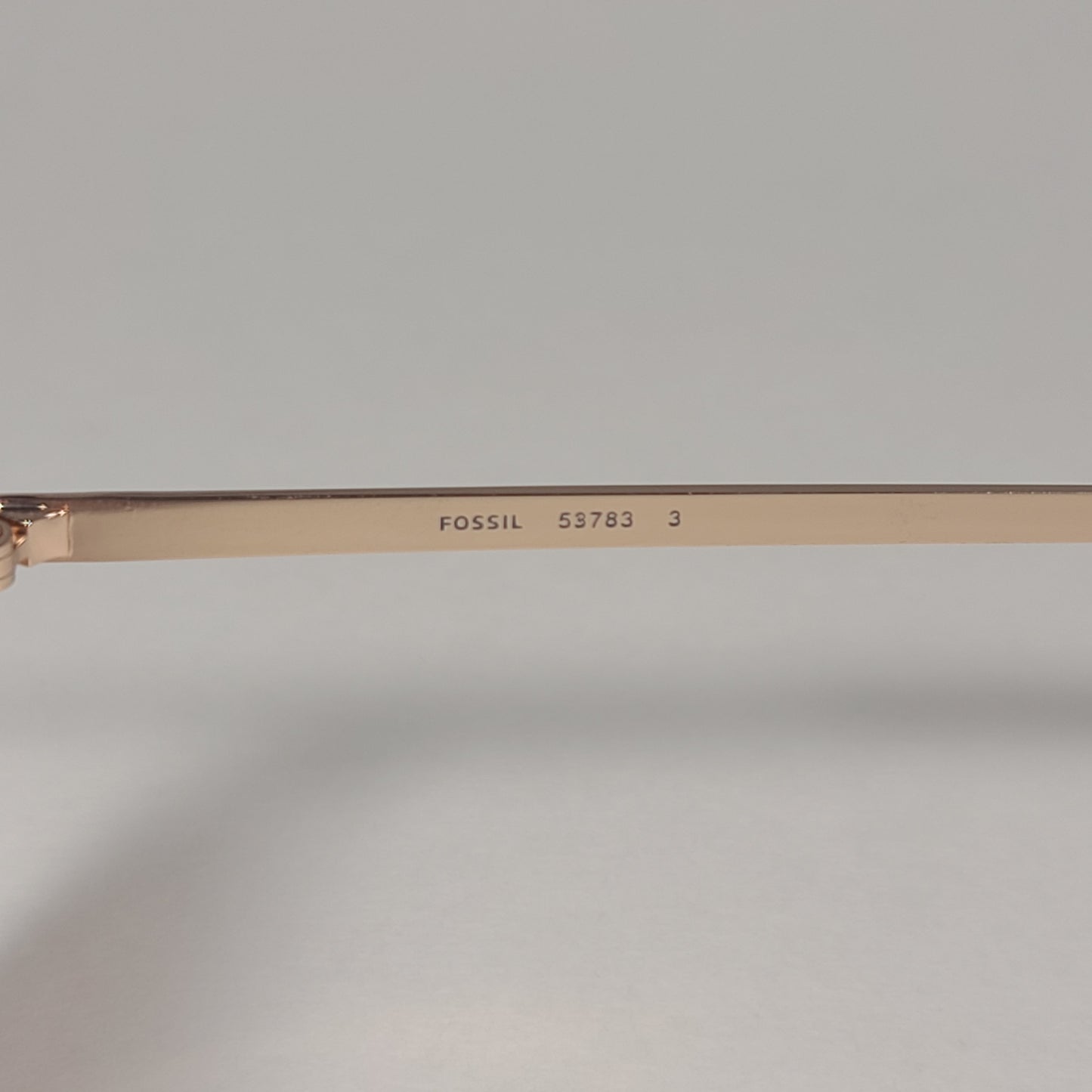 Fossil FW157 Rimless Pilot Sunglasses Gold Frame / Brown Flash Lens - Sunglasses