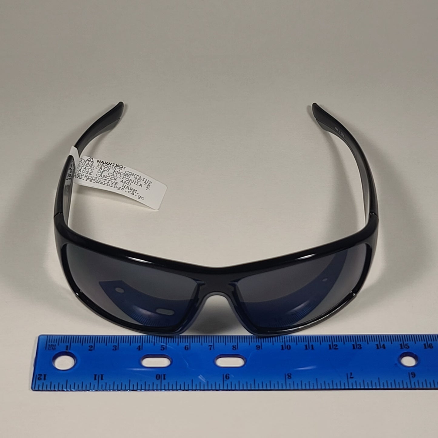 Timberland Wrap Sunglasses Shiny Black Gray Rubber Trim Gray Lens TB7178 01A - Sunglasses