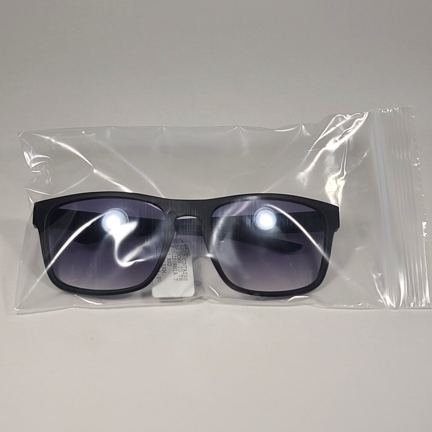Guess Rectangular Sunglasses Matte Black Frame Blue Gray Gradient Lens GF0190 02W