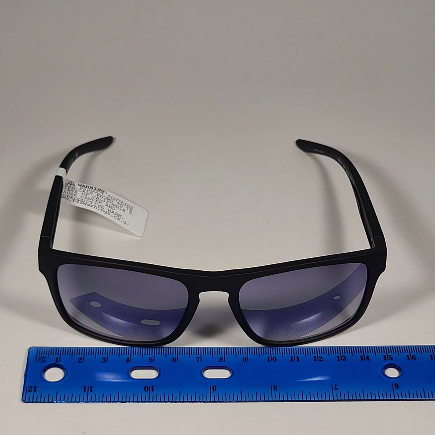 Guess Rectangular Sunglasses Matte Black Frame Blue Gray Gradient Lens GF0190 02W