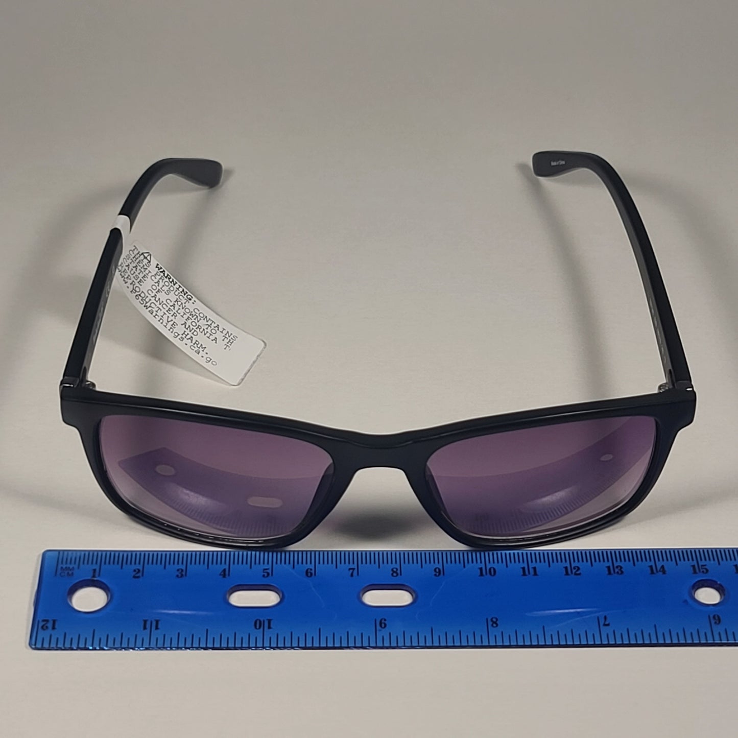 Timberland Rectangle Sunglasses Matte Black Frame Gray Smoke Lens TB7146 02B - Sunglasses