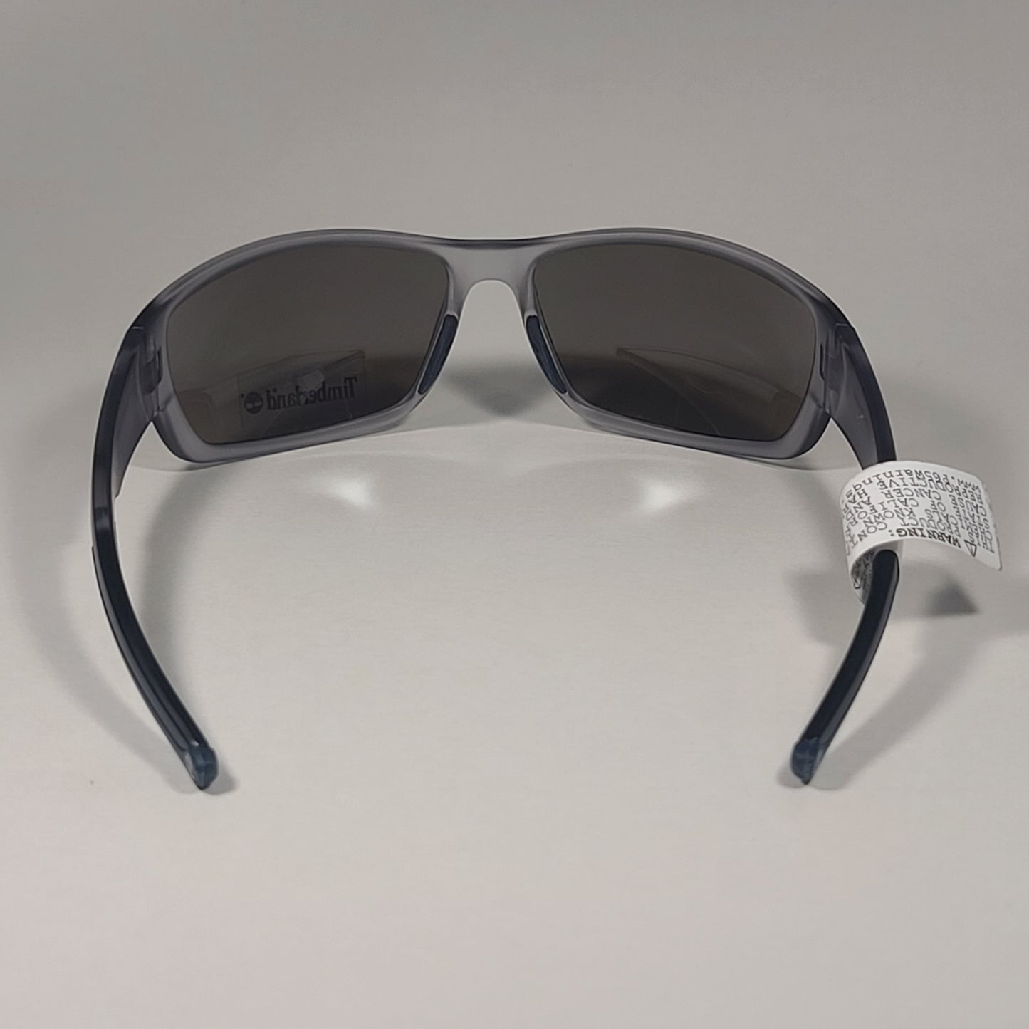 Timberland Wrap Sunglasses Matte Crystal Frame Blue Violet Mirror Lens TB7171 20X
