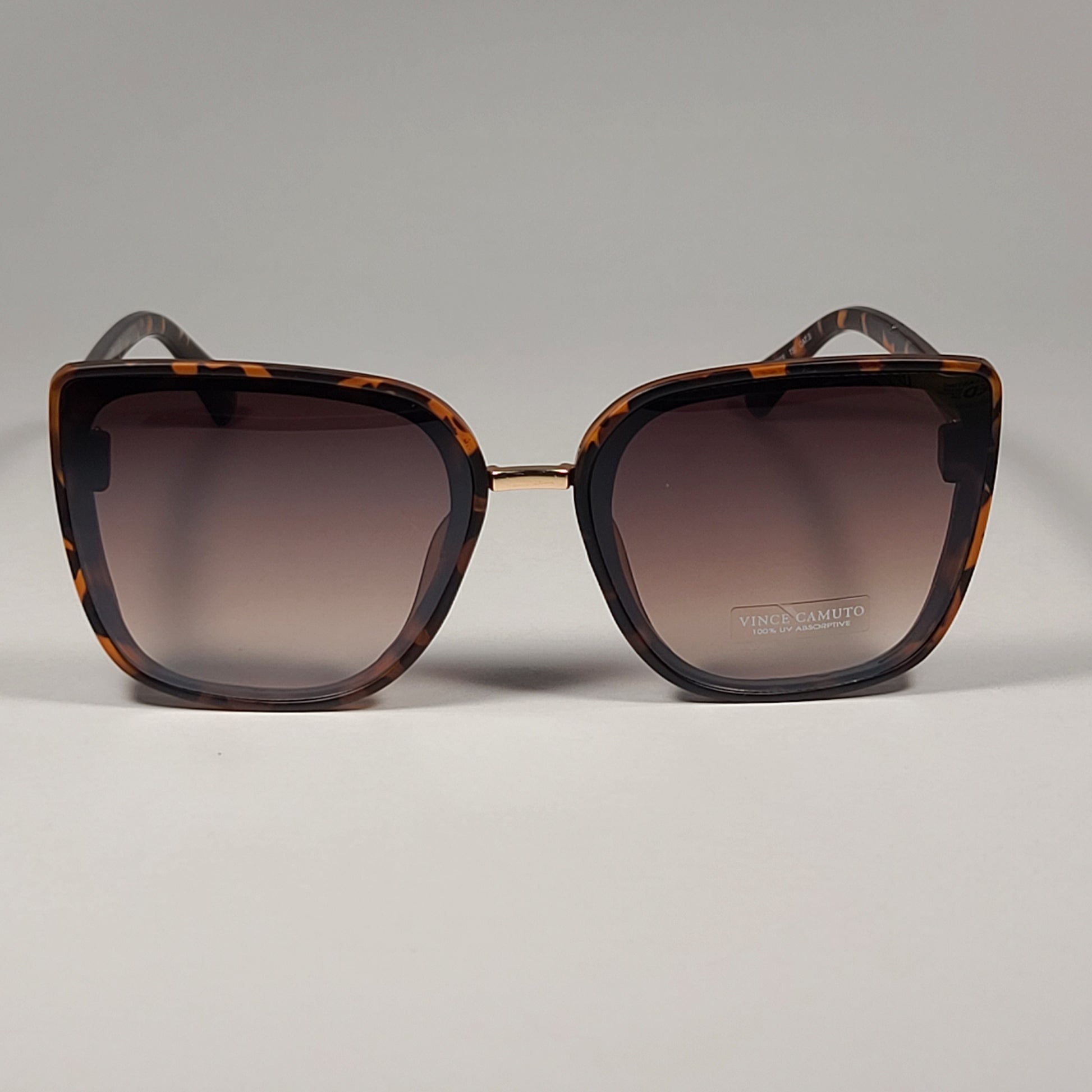 Vince Camuto Oversize Sunglasses Brown Tortoise Frame Brown Gradient VC975 TS - Sunglasses