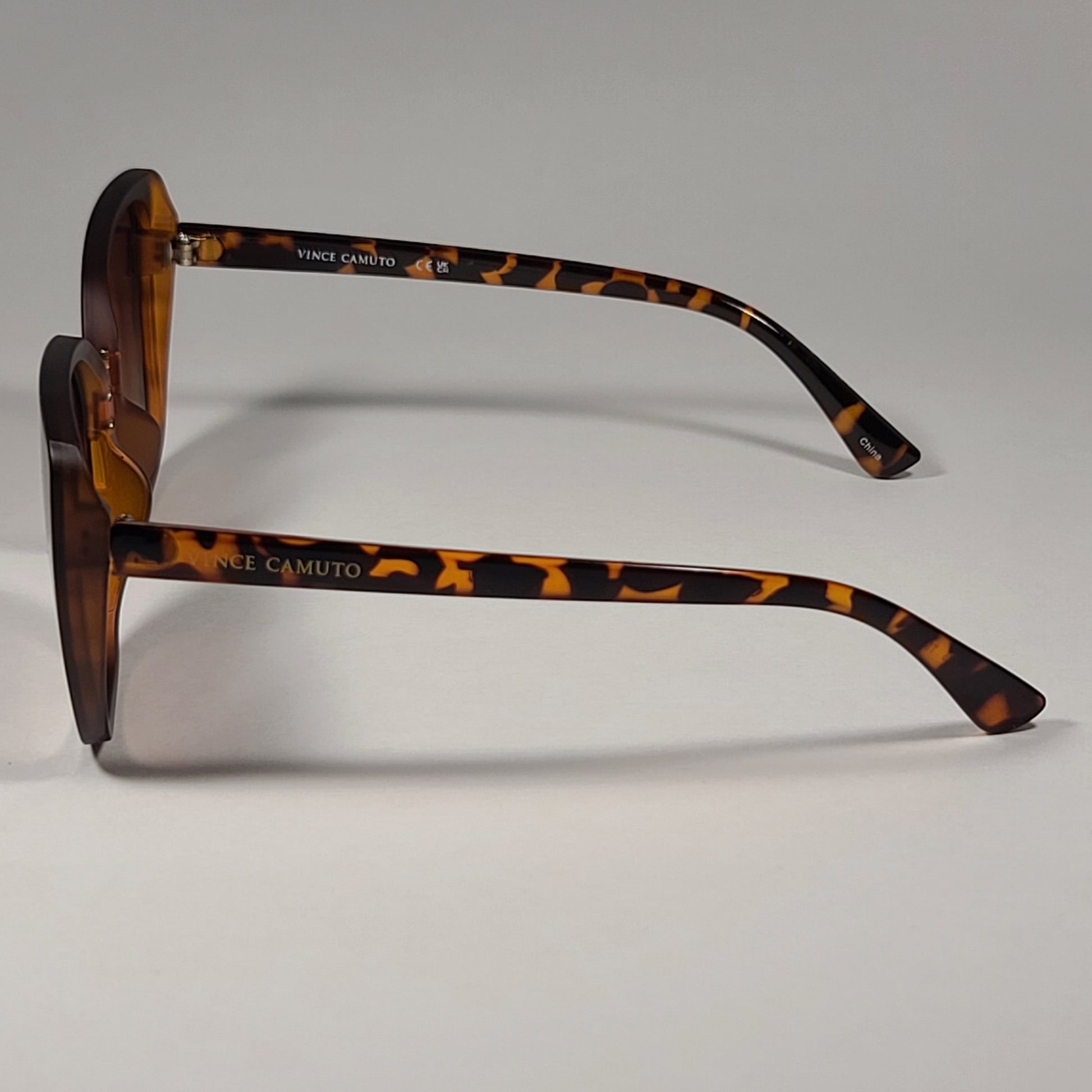 Vince Camuto Oversize Sunglasses Brown Tortoise Frame Brown Gradient VC975 TS - Sunglasses