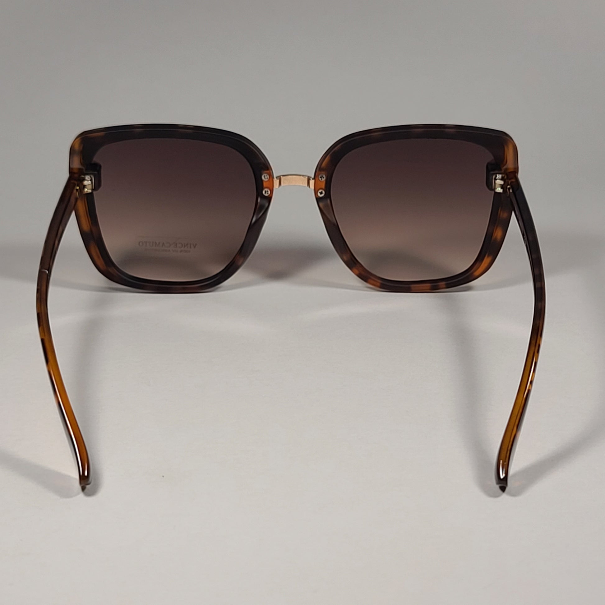 Vince Camuto Oversize Sunglasses Brown Tortoise Frame Brown Gradient VC975 TS - Sunglasses