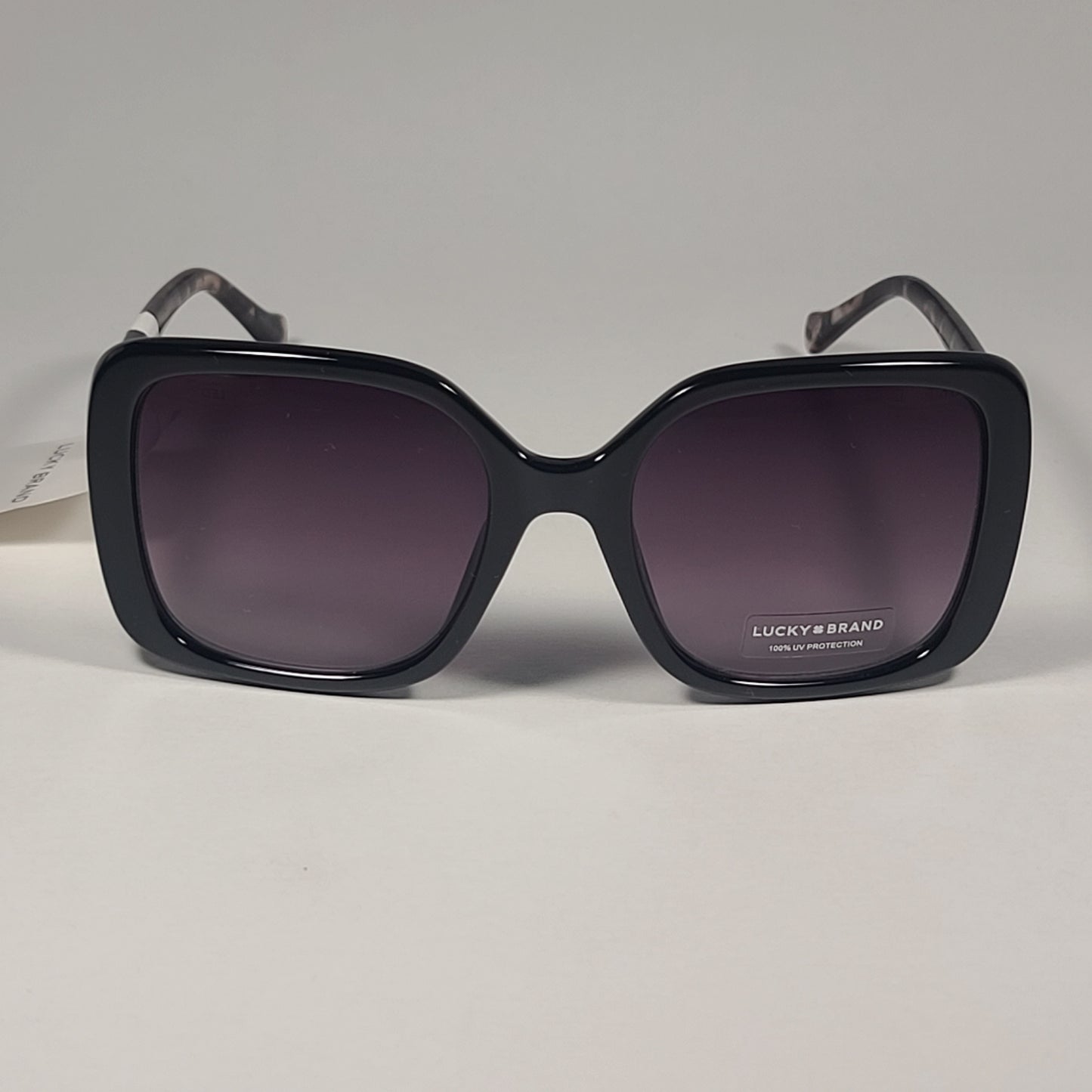 Lucky Brand SLBD122 Oversize Square Sunglasses Black Tortoise Frame / Smoke Gradient Lens - Sunglasses
