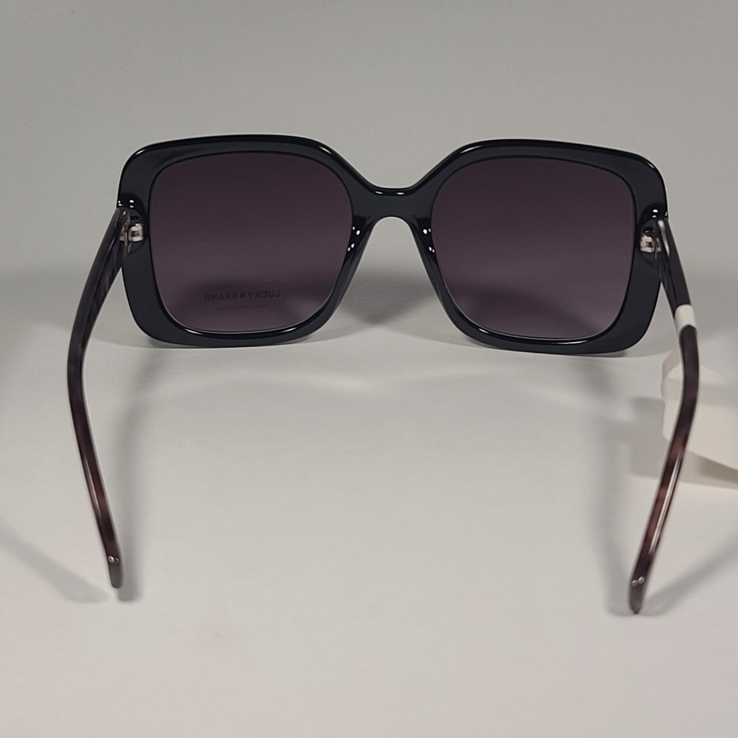 Lucky Brand SLBD122 Oversize Square Sunglasses Black Tortoise Frame / Smoke Gradient Lens - Sunglasses