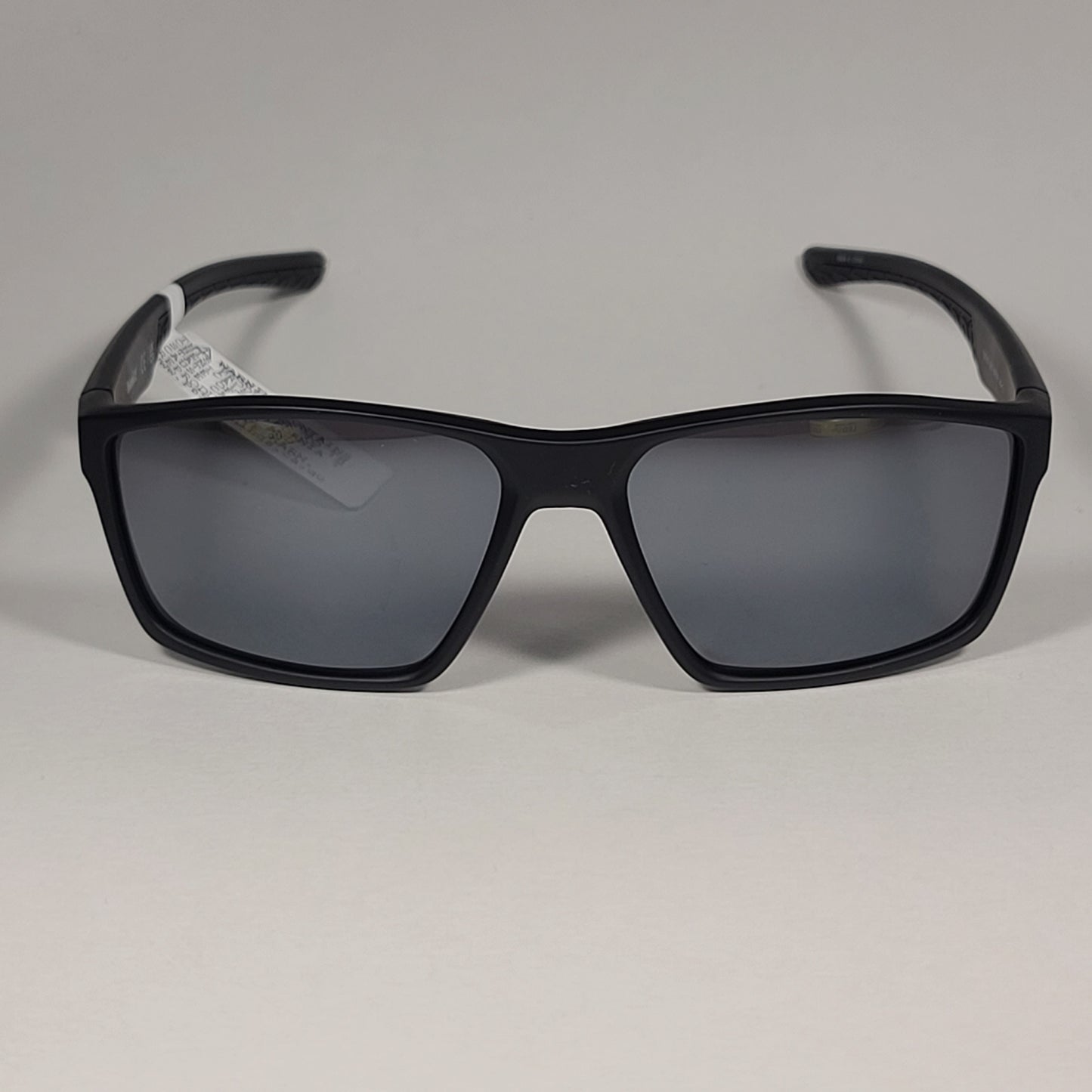 Timberland TB7218 02C Rectangular Sunglasses Matte Black Frame Gray Tinted Lens - Sunglasses