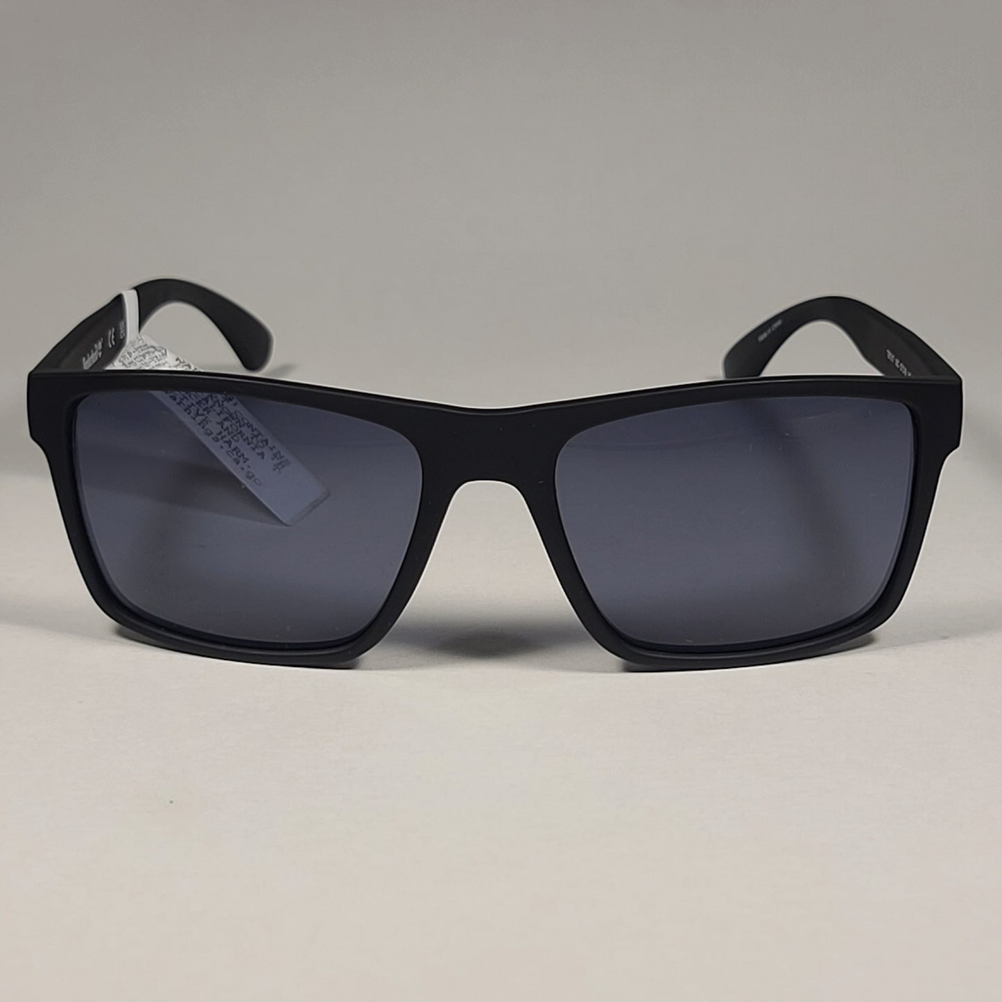 Timberland Rectangular Sunglasses Matte Black Gray Tinted Lens TB7217 05C 57mm