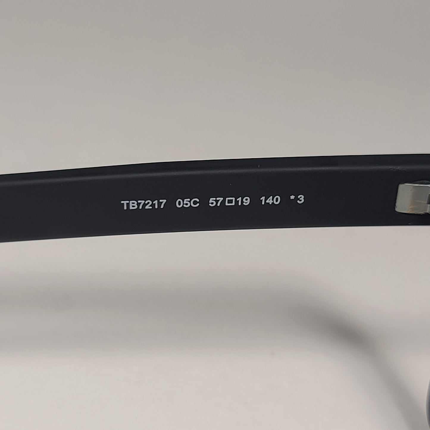 Timberland Rectangular Sunglasses Matte Black Gray Tinted Lens TB7217 05C 57mm