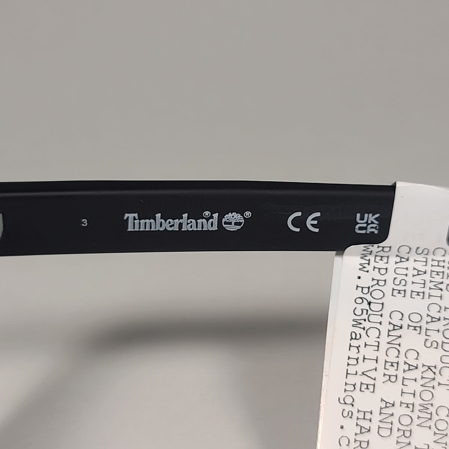 Timberland Rectangular Sunglasses Matte Black Gray Tinted Lens TB7217 05C 57mm