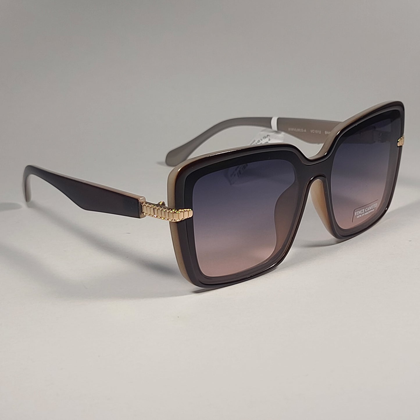 Vince Camuto VC1012 BNND Butterfly Sunglasses Brown Nude Frame Gradient Lens - Sunglasses