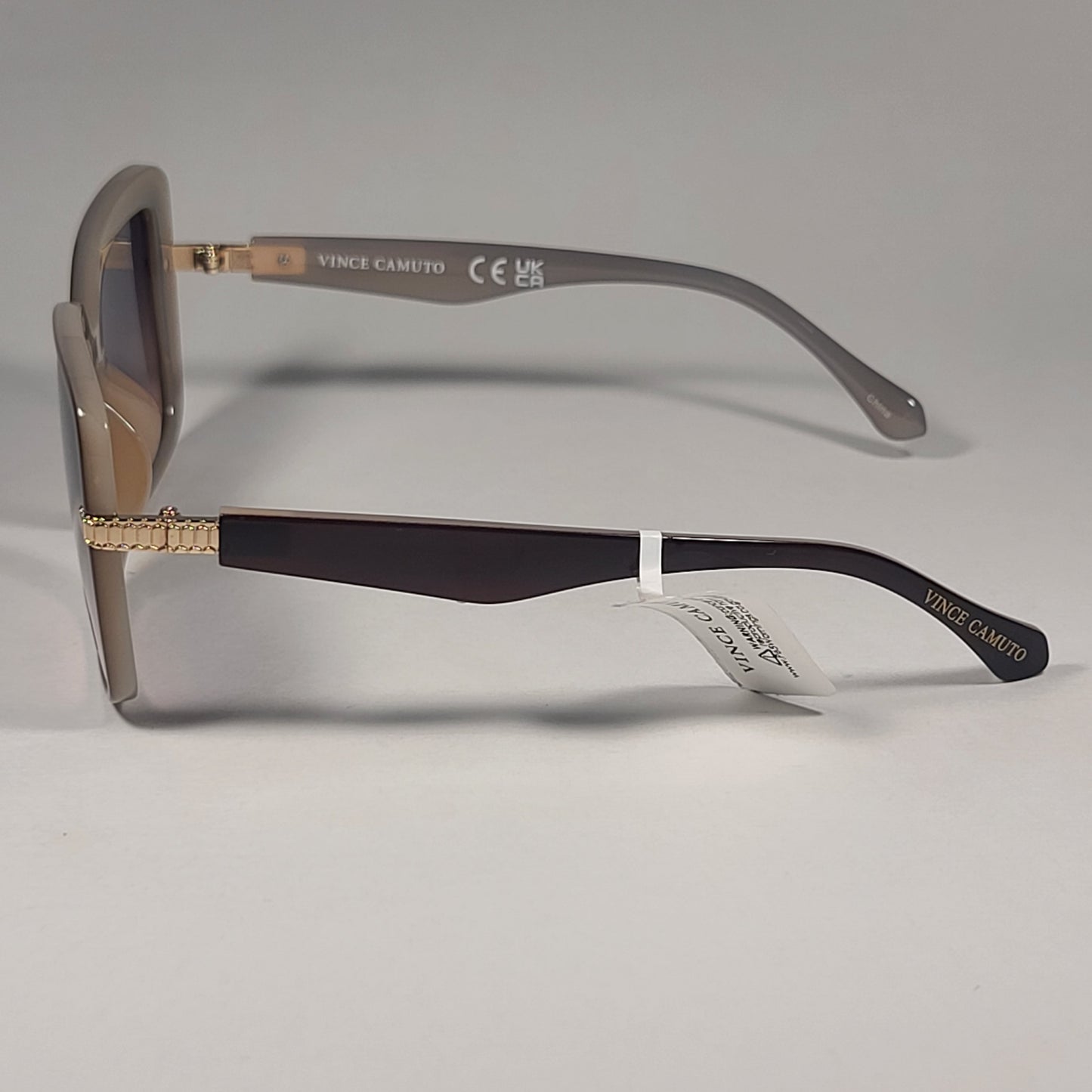 Vince Camuto VC1012 BNND Butterfly Sunglasses Brown Nude Frame Gradient Lens - Sunglasses