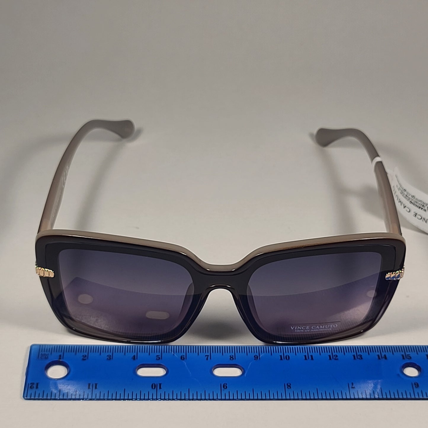 Vince Camuto VC1012 BNND Butterfly Sunglasses Brown Nude Frame Gradient Lens - Sunglasses