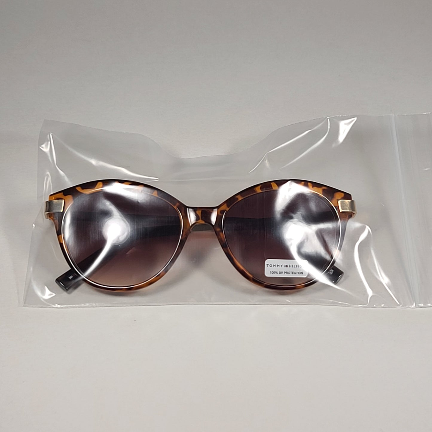 Tommy Hilfiger Kourtney WP OL462 Sunglasses Brown Tortoise Gold Brown Gradient - Sunglasses