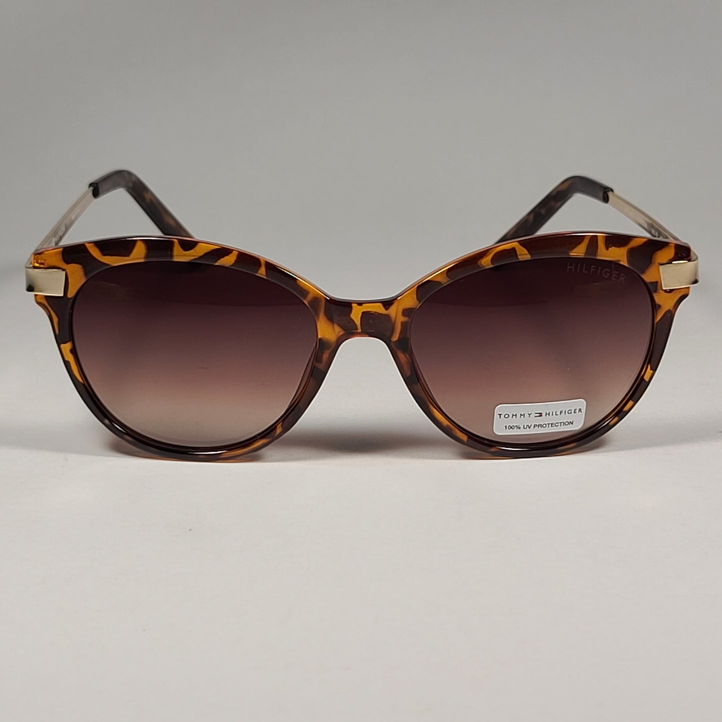 Tommy Hilfiger Kourtney WP OL462 Sunglasses Brown Tortoise Gold Brown Gradient - Sunglasses