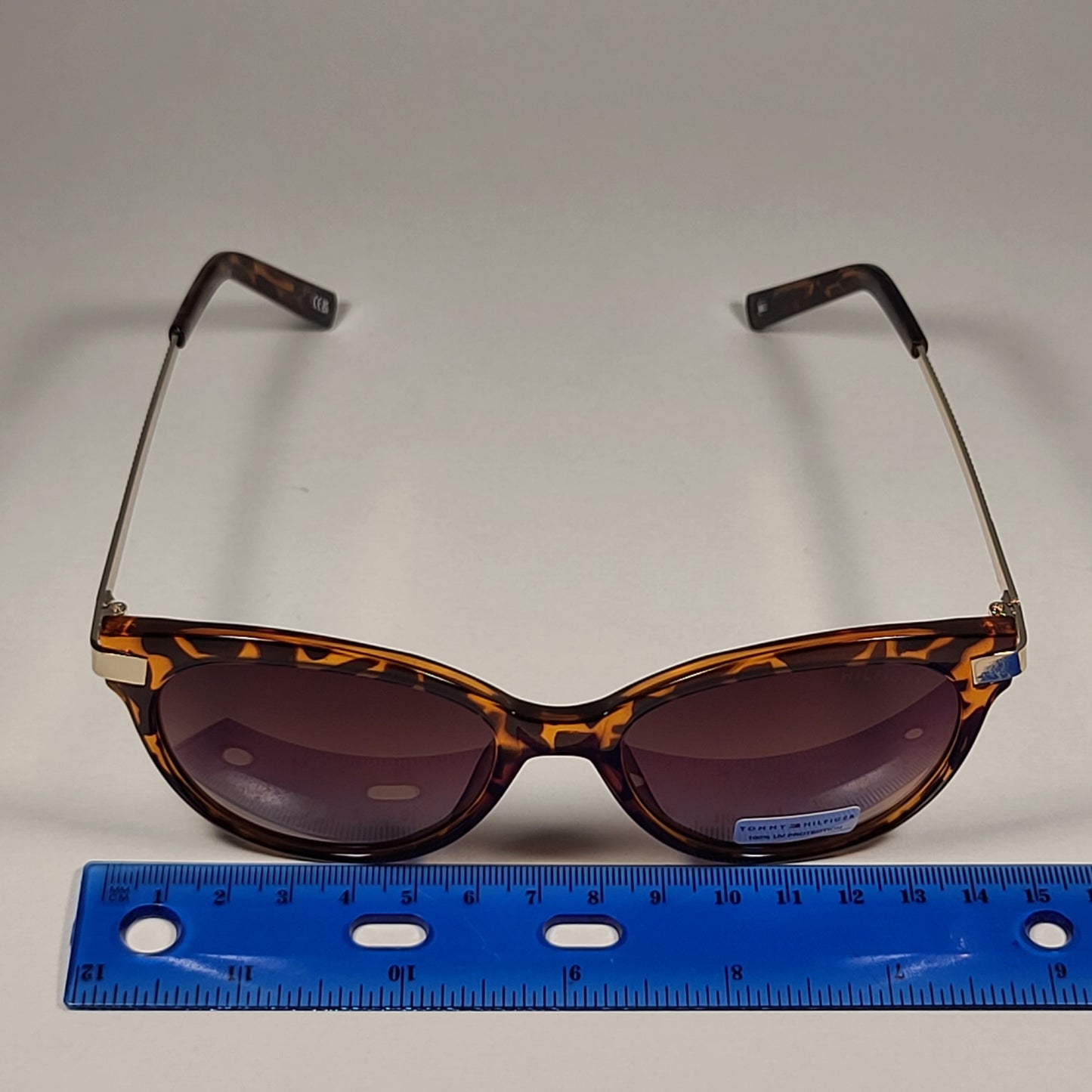 Tommy Hilfiger Kourtney WP OL462 Sunglasses Brown Tortoise Gold Brown Gradient - Sunglasses