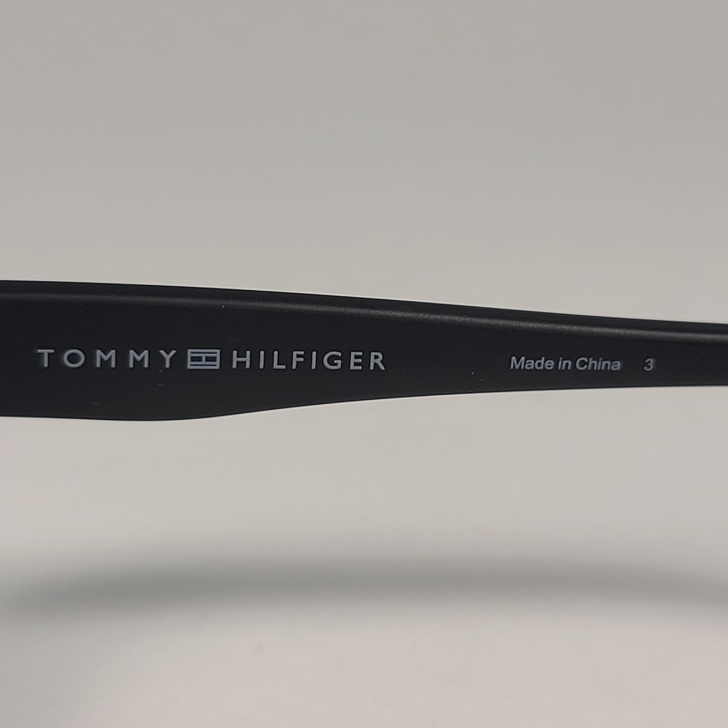 Tommy Hilfiger MP OM639 Rectangular Sunglasses Matte Black Frame & Gray Lens - Sunglasses