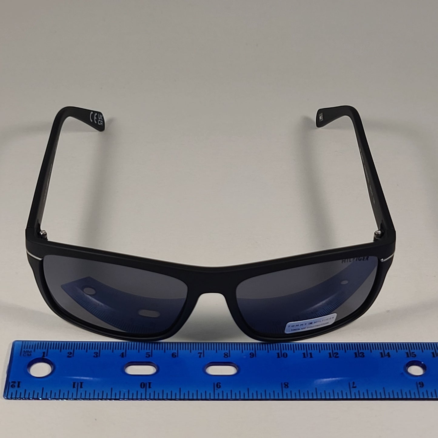 Tommy Hilfiger MP OM639 Rectangular Sunglasses Matte Black Frame & Gray Lens - Sunglasses