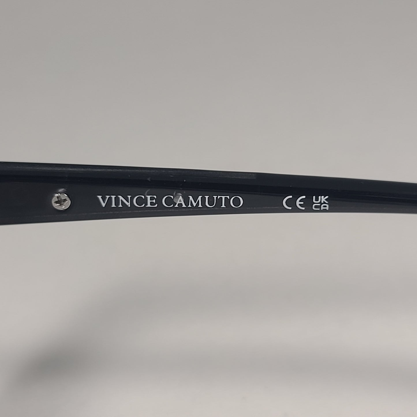 Vince Camuto VC672 OX Cat Eye Sunglasses Shiny Black Frame Smoke Gradient Lens