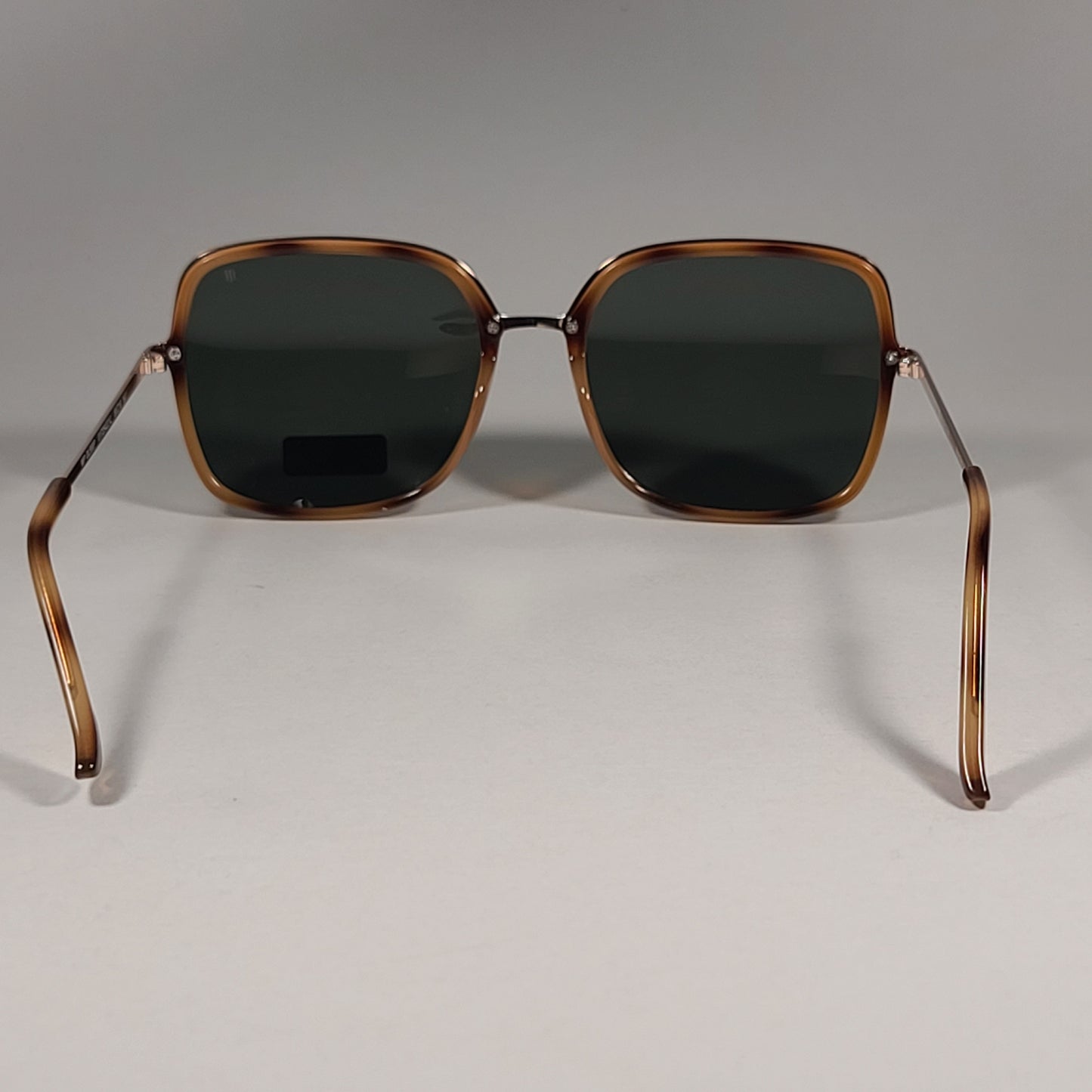 Tommy Hilfiger WP OL558P Polarized Pilot Sunglasses Gold Havana Frame Green Lens