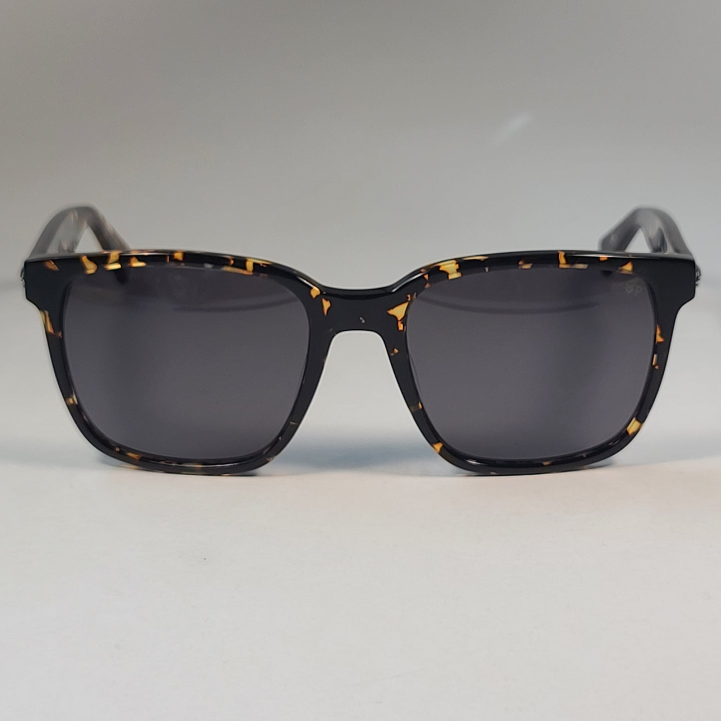 John Varvatos Men’s Polarized Rectangle Skull Sunglasses SJV554 Tortoise & Gray 56mm