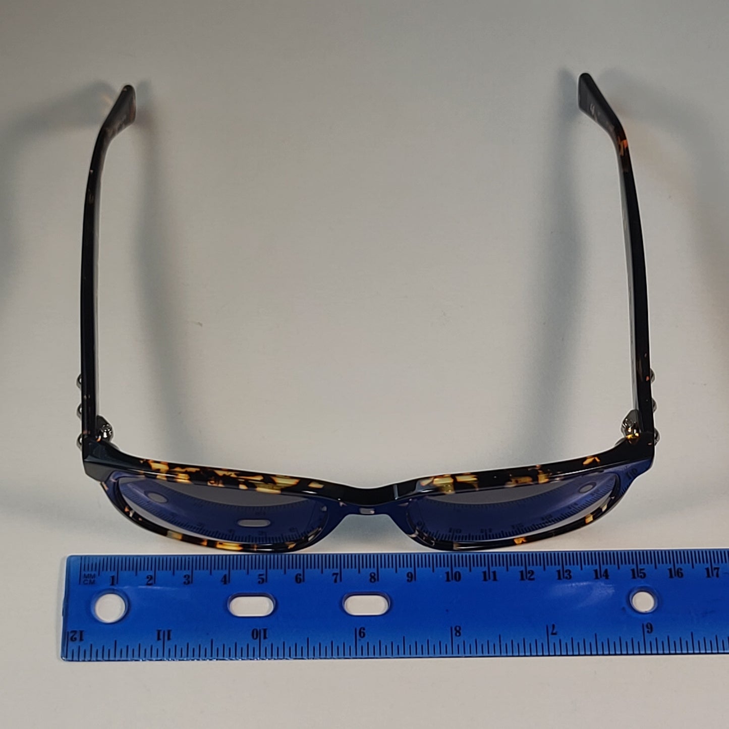 John Varvatos Men’s Polarized Rectangle Skull Sunglasses SJV554 Tortoise & Gray 56mm