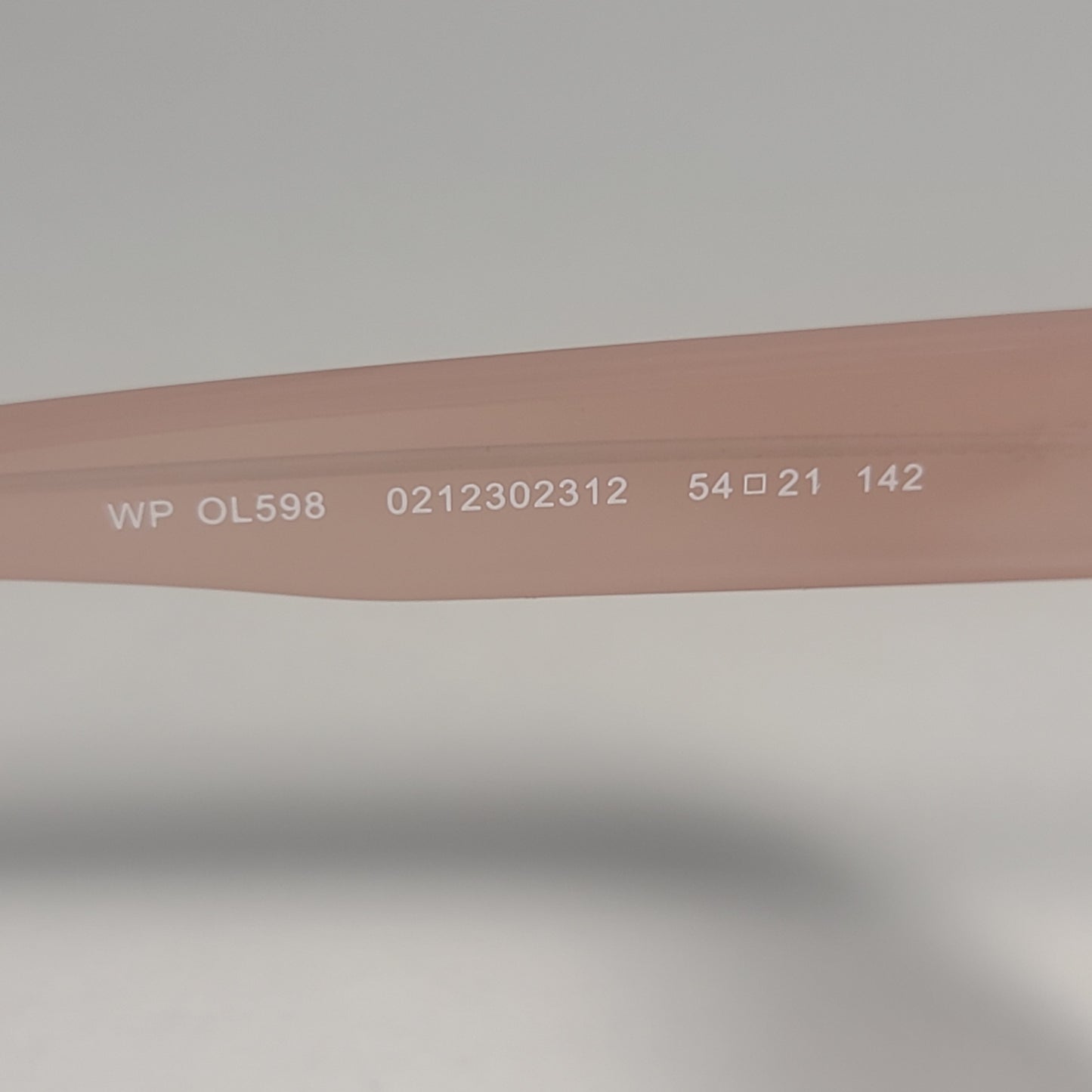 Tommy Hilfiger WP OL598 Oversized Sunglasses Nude Crystal Frame Brown Gradient Lens 54mm - Sunglasses