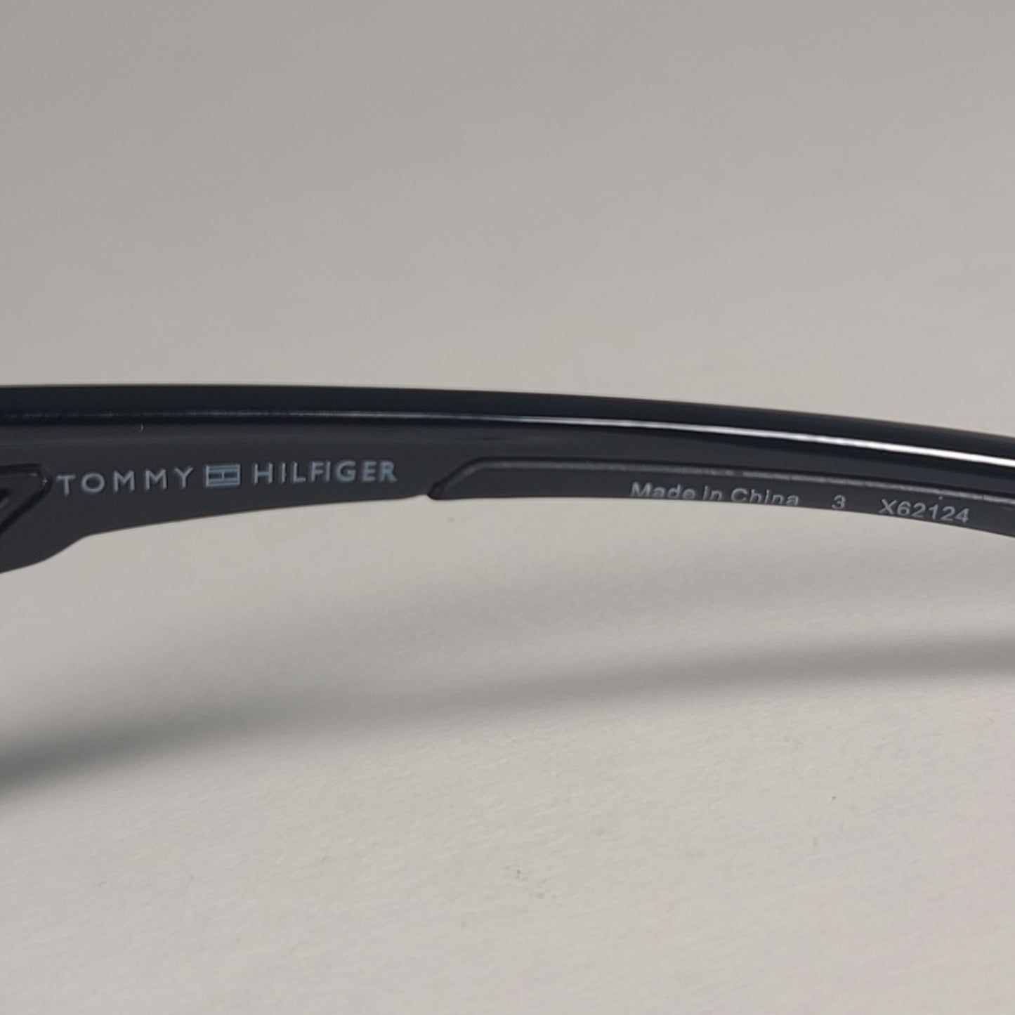 Tommy Hilfiger MP OM647 Shield Sport Sunglasses Shiny Black Silver Mirror 99mm - Sunglasses