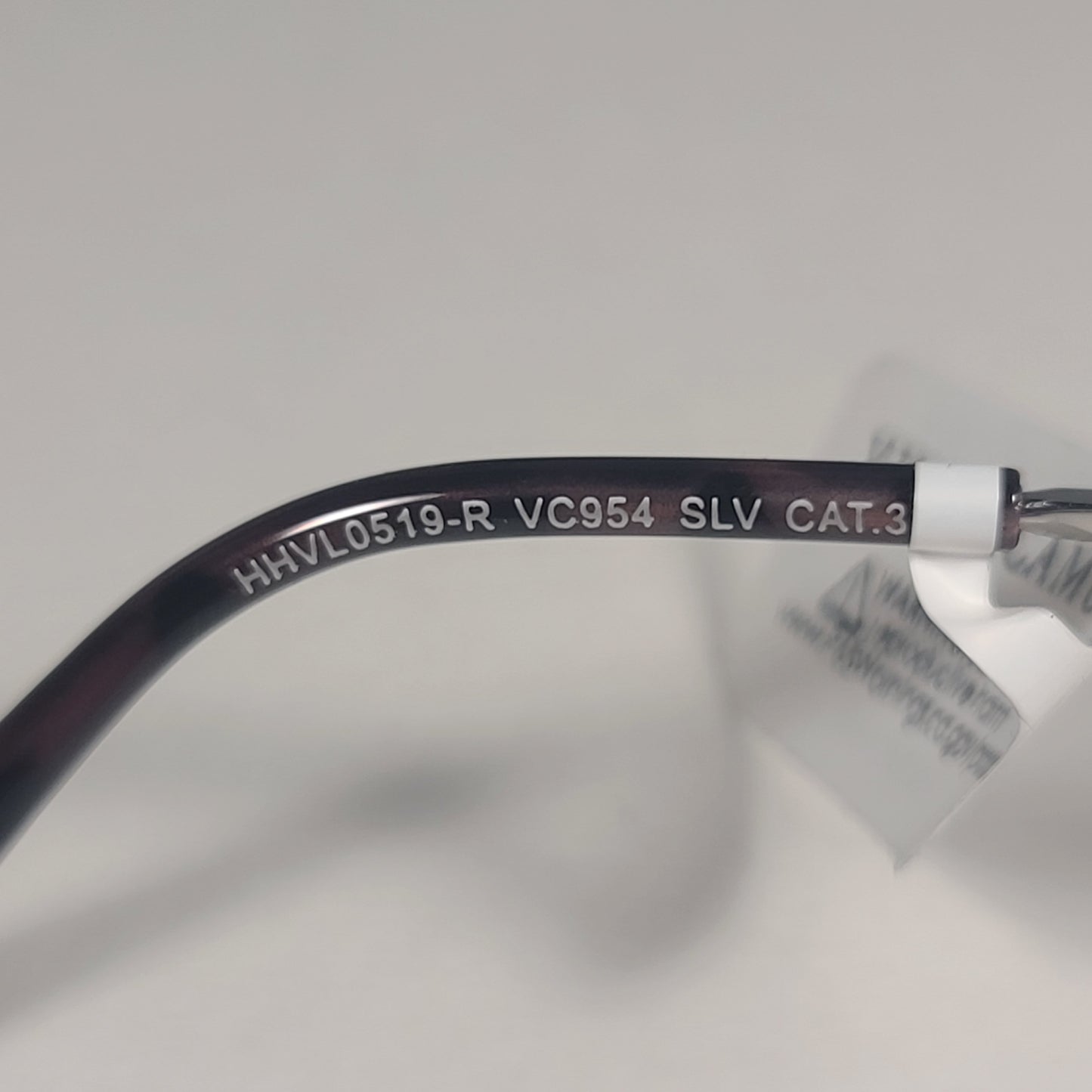 Vince Camuto VC954 SLV Rimless Navigator Sunglasses Silver Purple Gradient Lens
