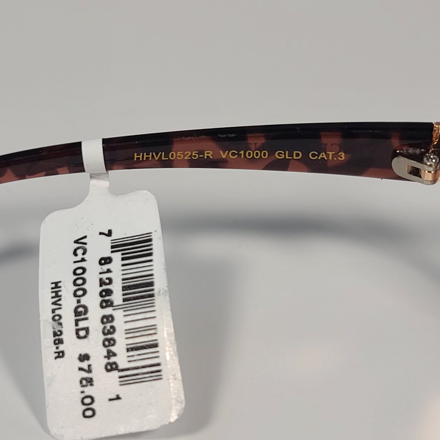 Vince Camuto VC1000 GLD Rimless Shield Sunglasses Gold Brown Frame Brown Gradient Lens - Sunglasses