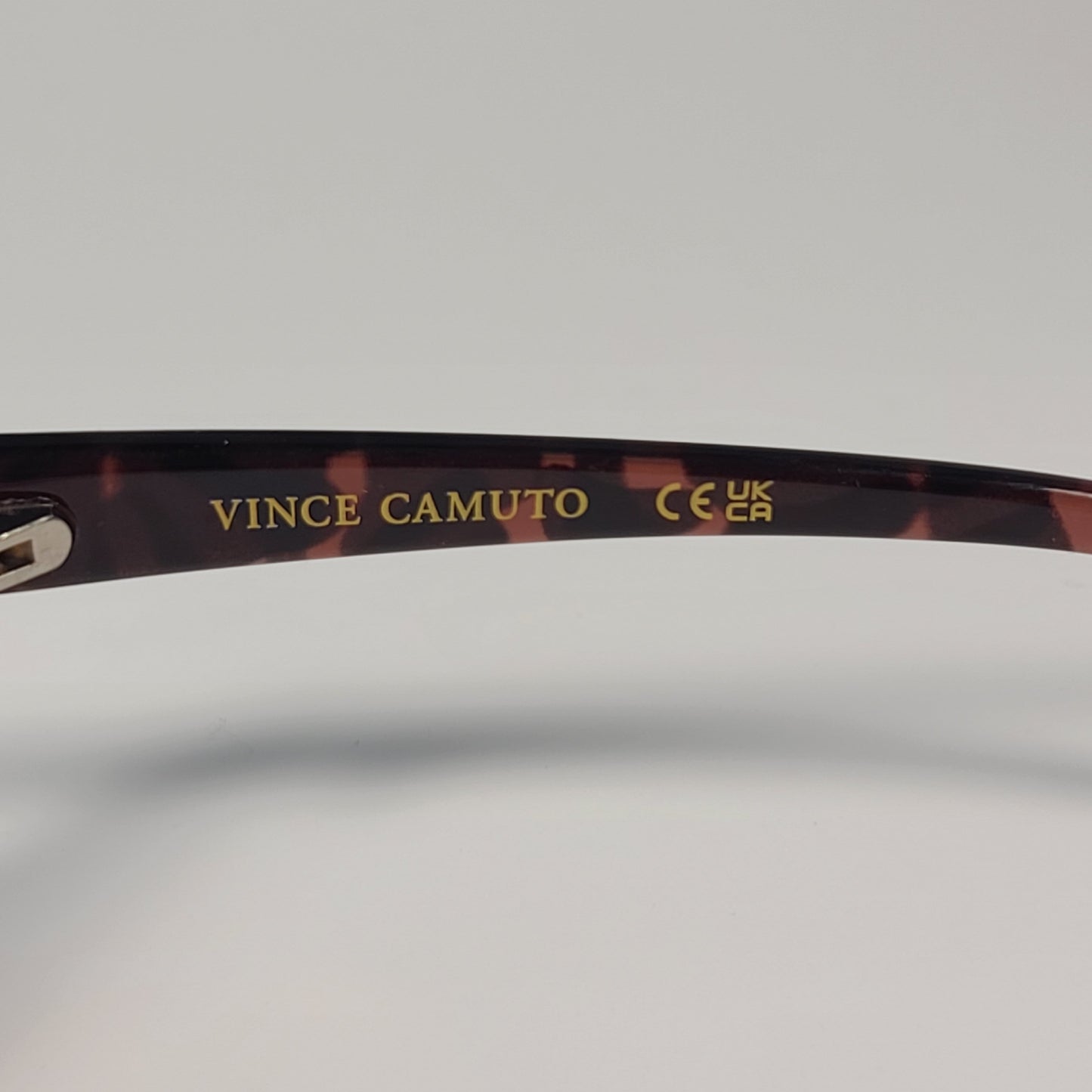 Vince Camuto VC1000 GLD Rimless Shield Sunglasses Gold Brown Frame Brown Gradient Lens - Sunglasses