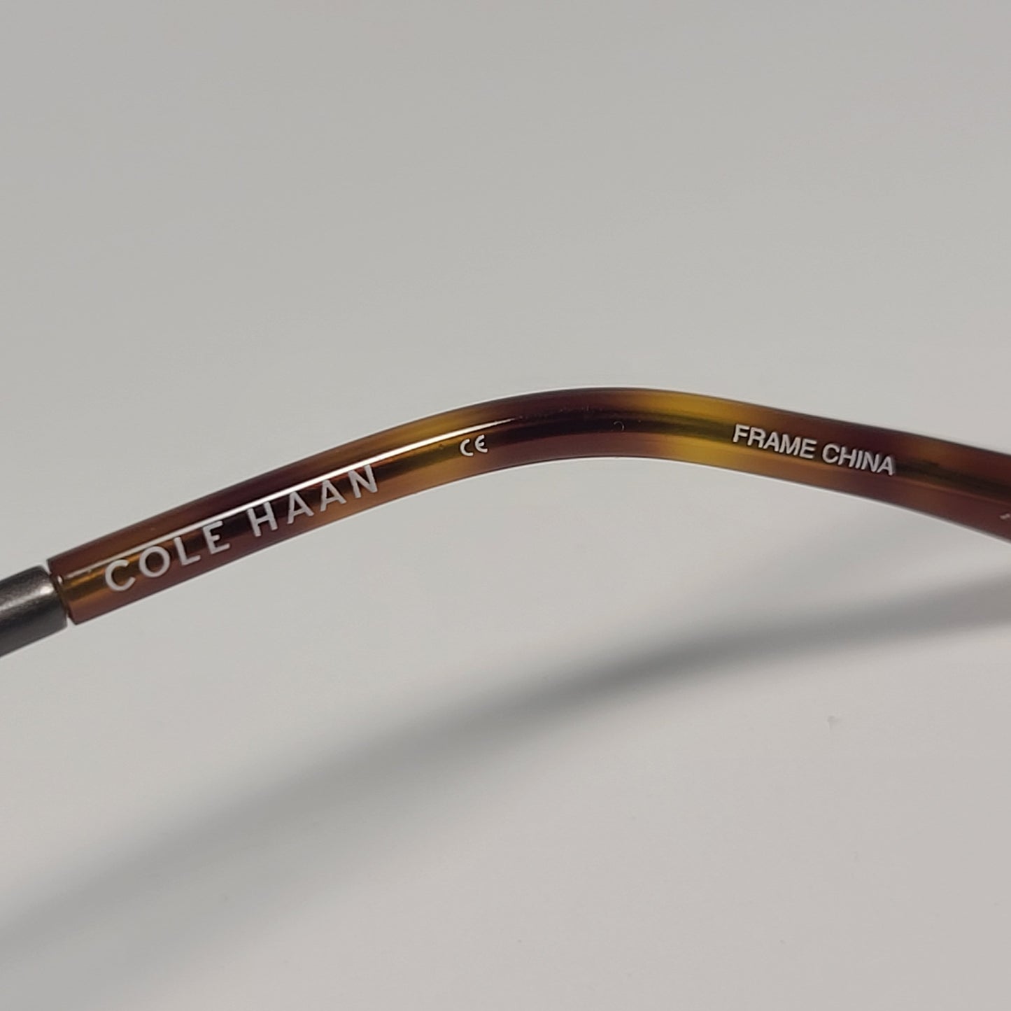 Cole Haan CH6068 720 Square Sunglasses Yellow Tortoise Fade Brown Lens 55mm