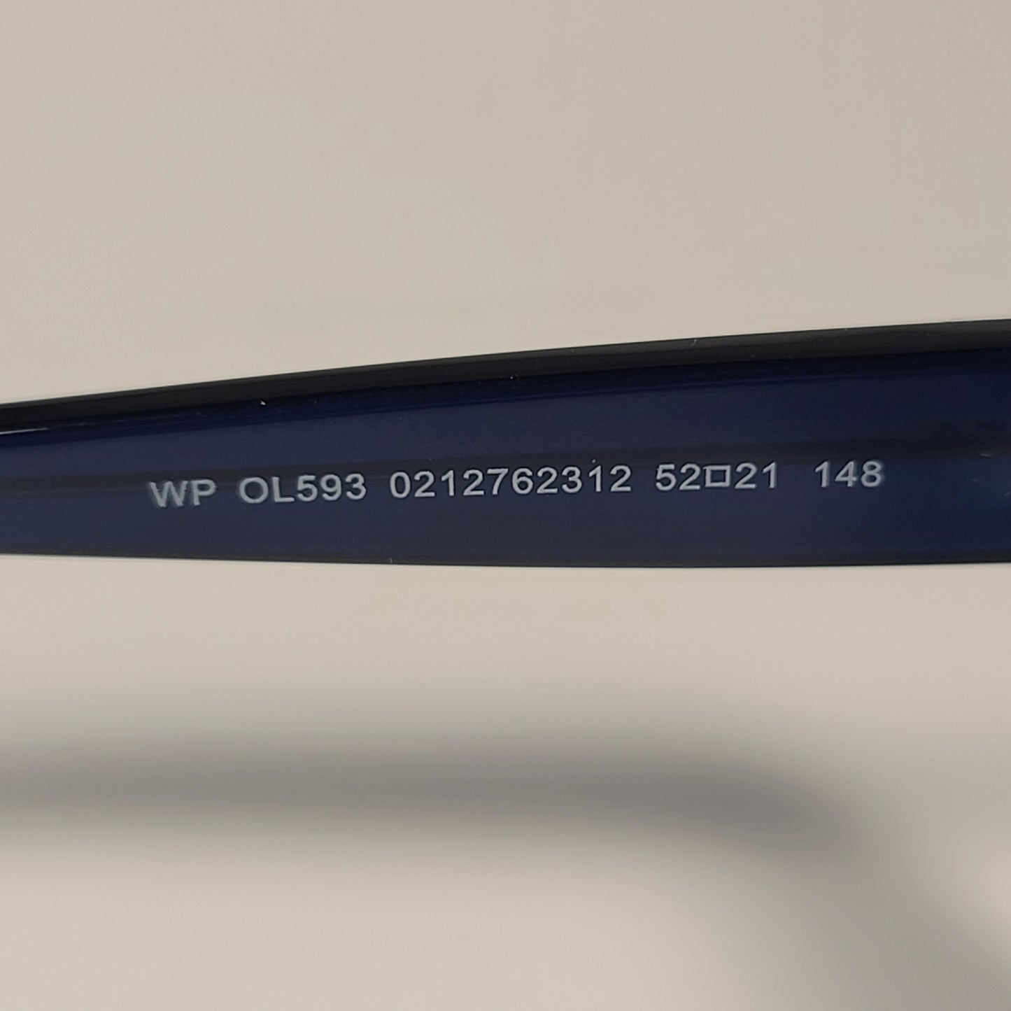 Tommy Hilfiger WP OL593 Cat Eye Sunglasses Blue Frame Smoke Gradient Lens 52mm - Sunglasses