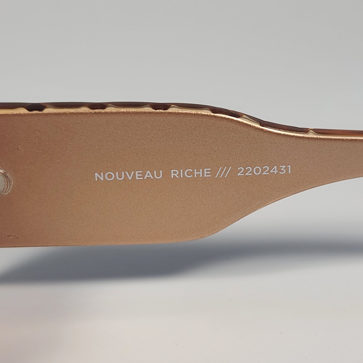 Le Specs Nouveau Riche Rectangle Sunglasses Caramel Smoky Brown Lens LSP2202431 54mm - Sunglasses
