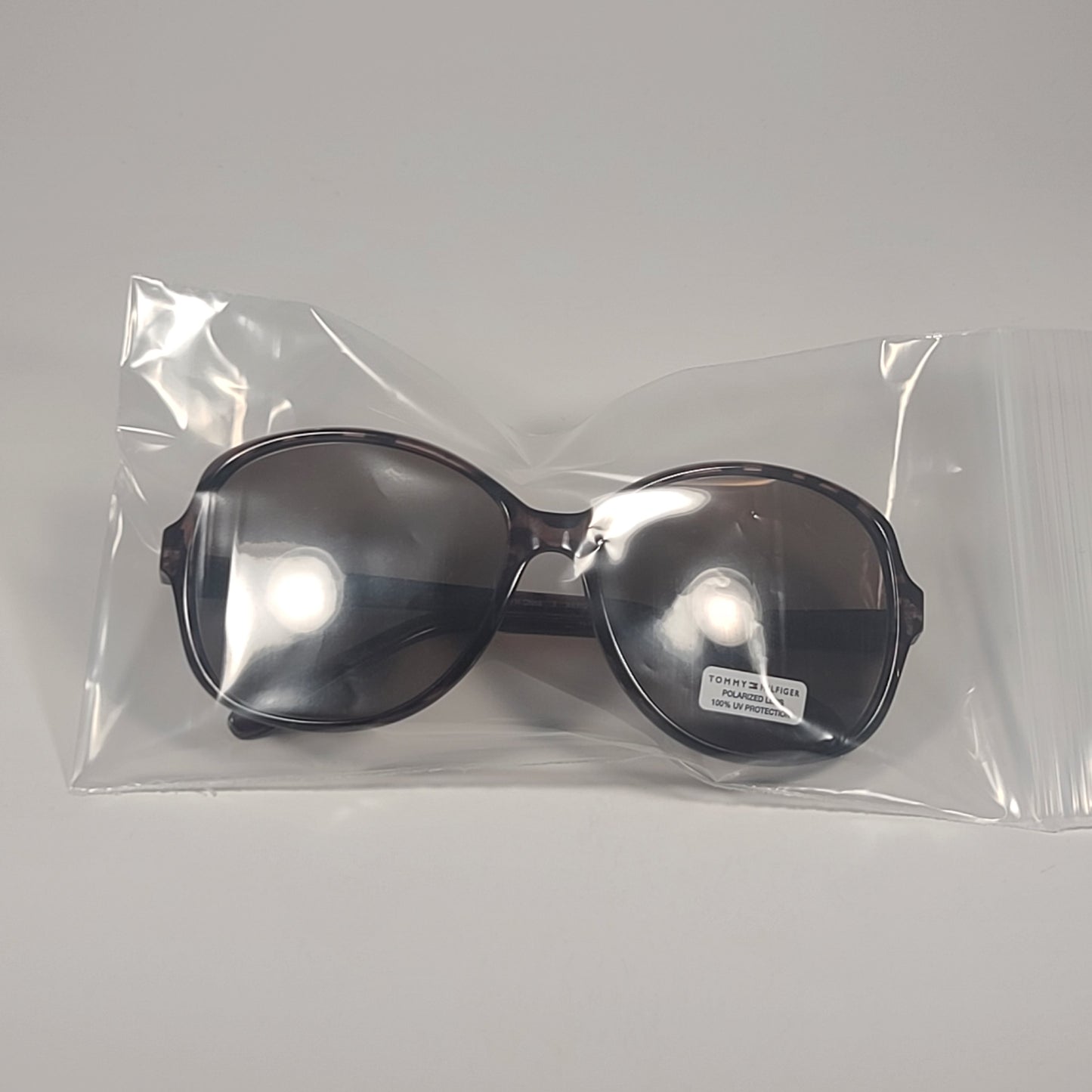 Tommy Hilfiger WP OL607P Polarized Large Oval Sunglasses Brown Tortoise & Brown Lens 57mm - Sunglasses