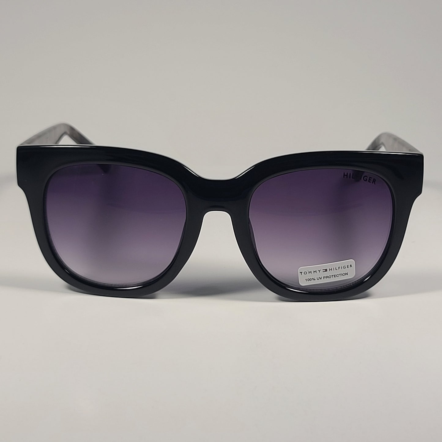 Tommy Hilfiger WP OL600 Oversize Sunglasses Black Tortoise Smoke Gradient Lens 53mm - Sunglasses
