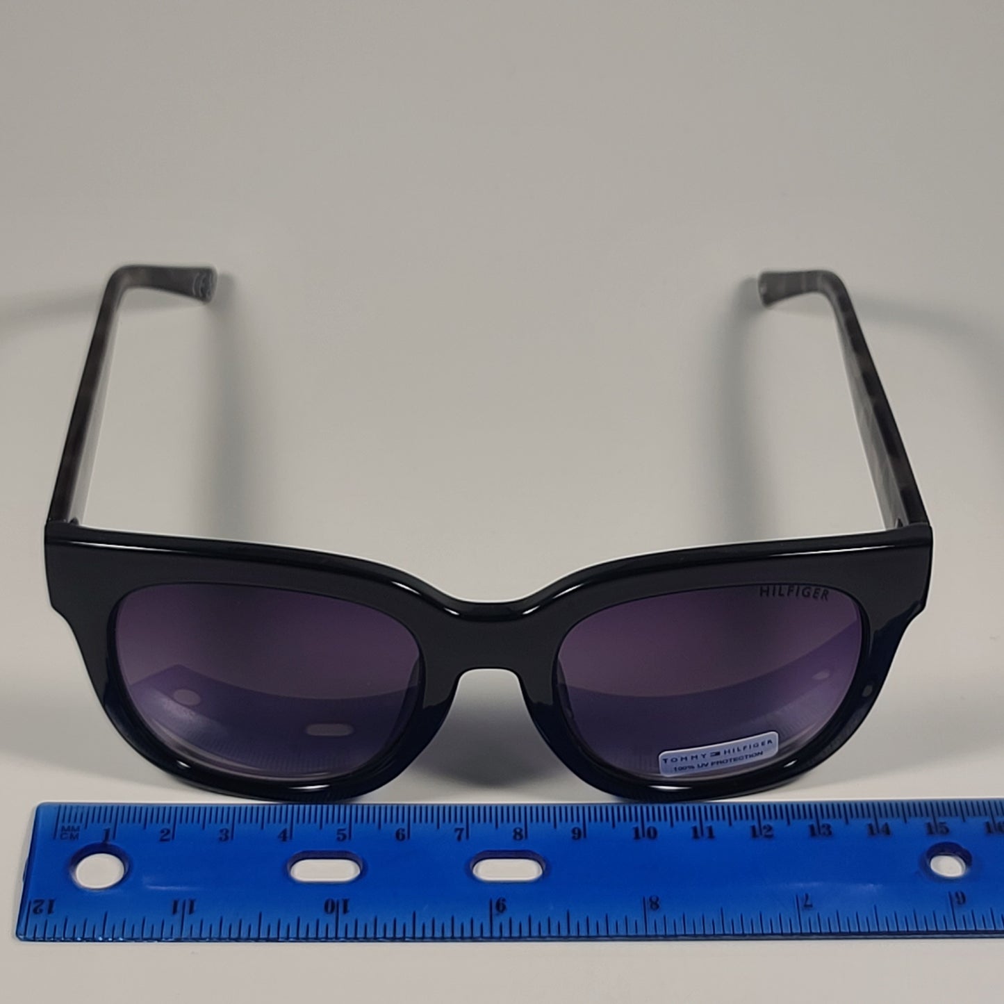 Tommy Hilfiger WP OL600 Oversize Sunglasses Black Tortoise Smoke Gradient Lens 53mm - Sunglasses