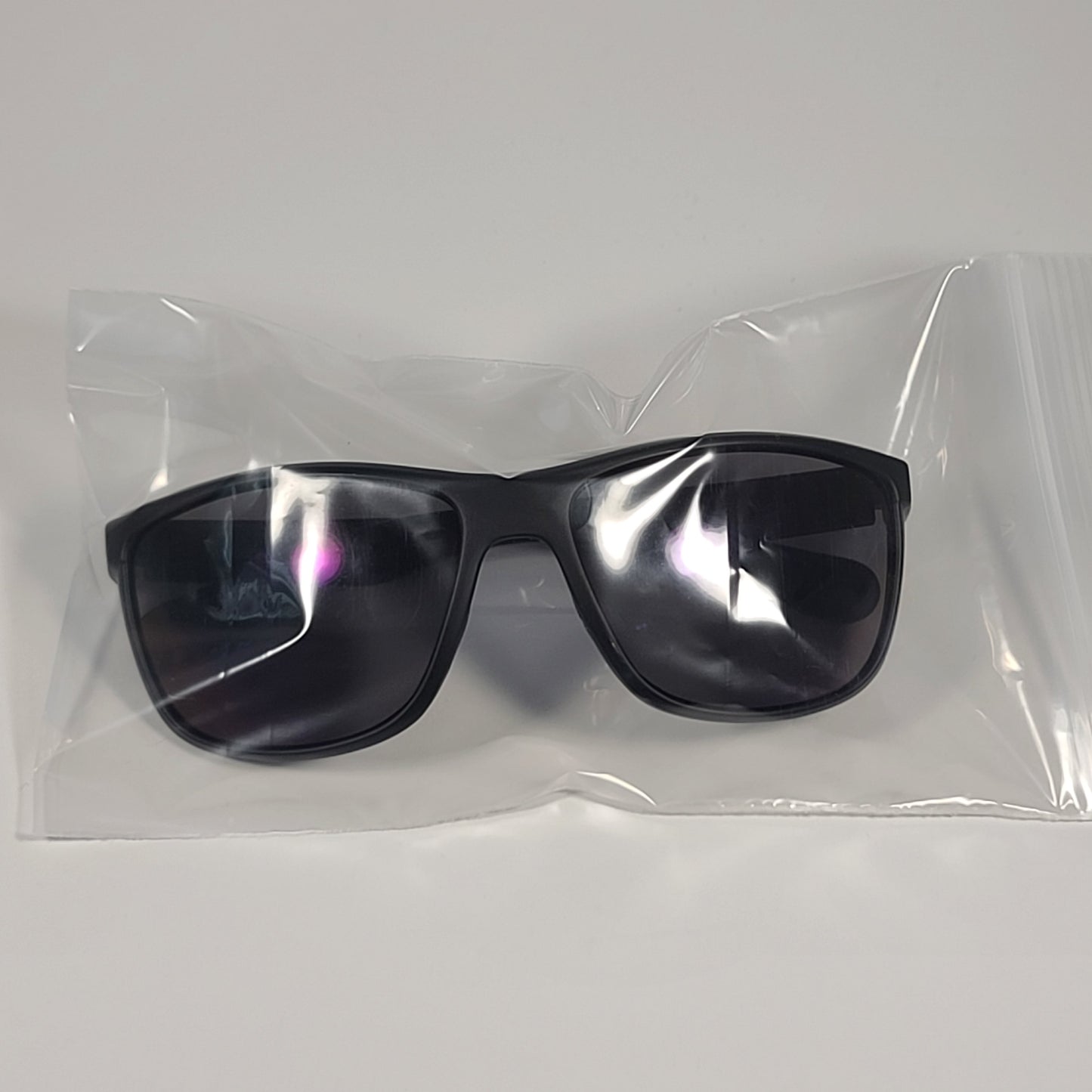Timberland Rectangle Sunglasses Matte Black Ultraviolet Semi Flash Lens TB7179 02X - Sunglasses