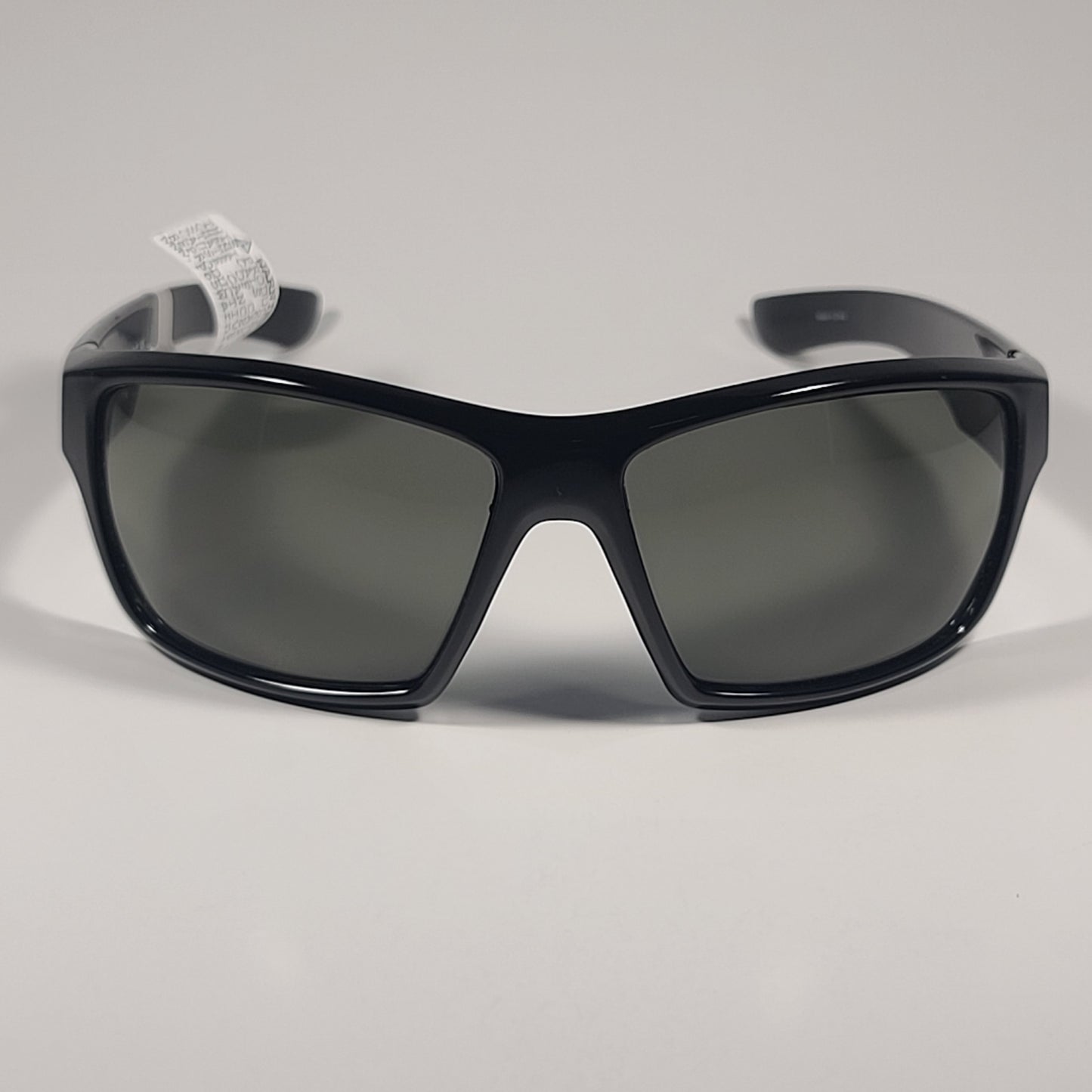 Timberland Sport Wrap Sunglasses Shiny Black With Green Lens TB7266 01N 64mm - Sunglasses