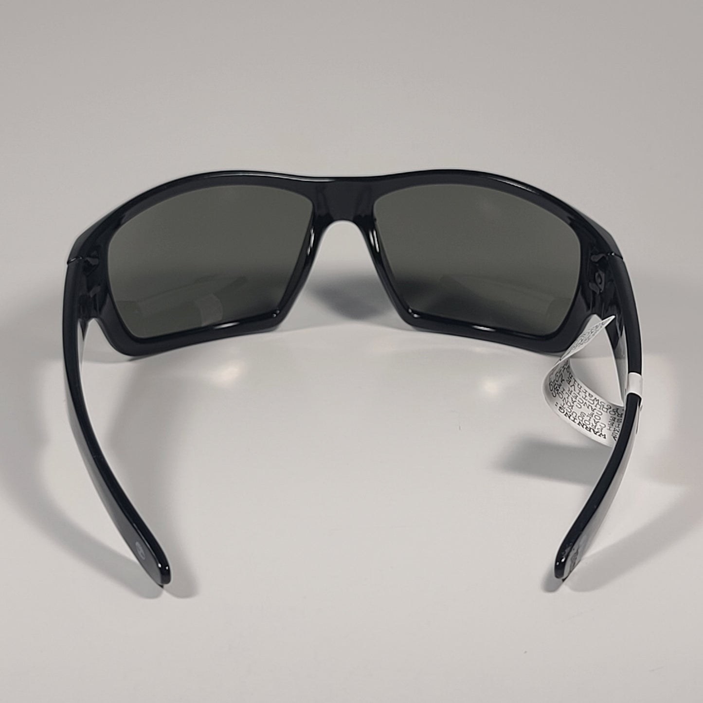 Timberland Sport Wrap Sunglasses Shiny Black With Green Lens TB7266 01N 64mm - Sunglasses