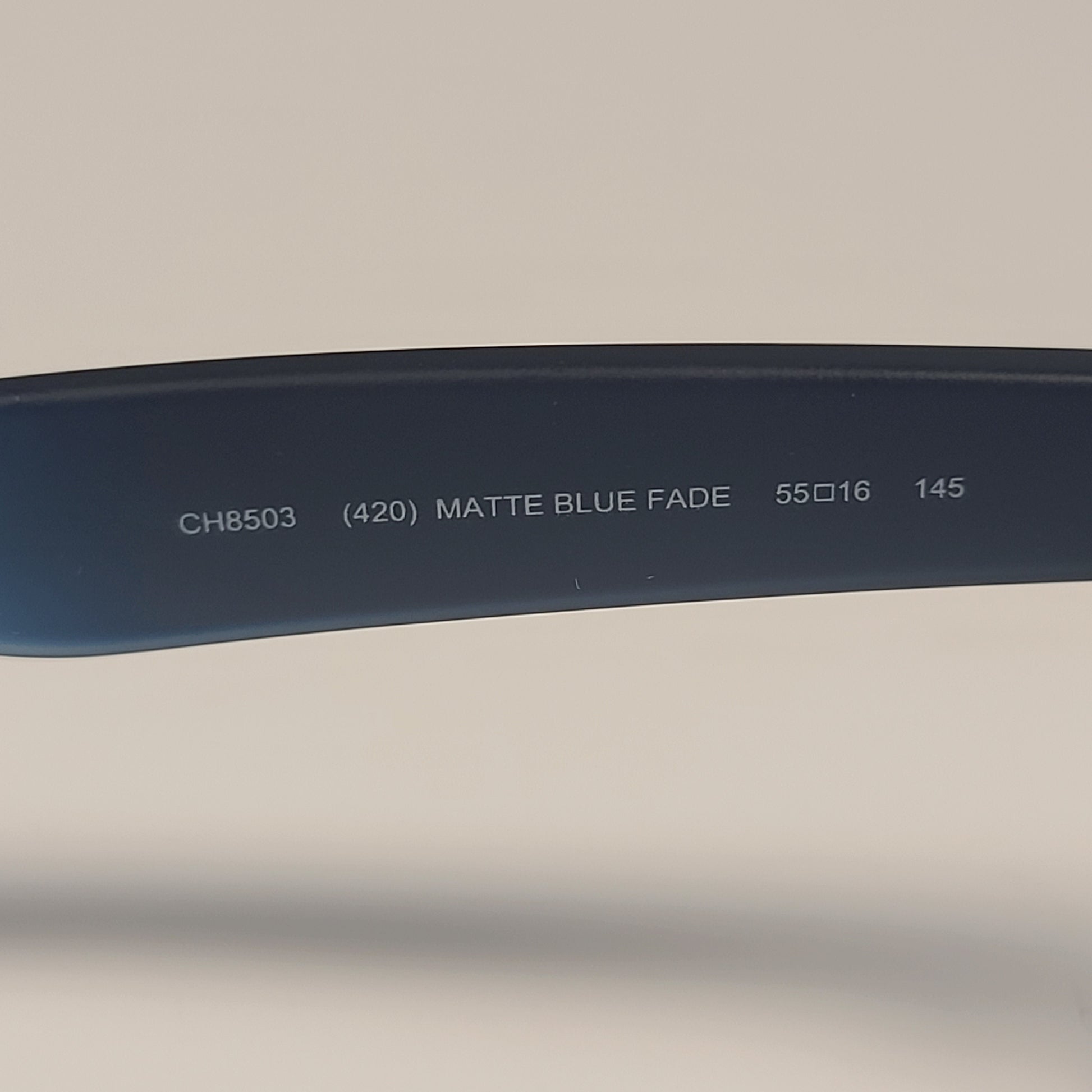 Cole Haan CH8503 420 Square Polarized Sunglasses Matte Blue Fade Blue Lens 55mm - Sunglasses