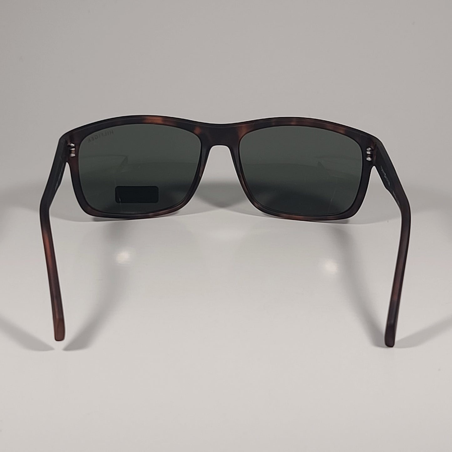 Tommy Hilfiger MP OM639 Rectangular Sunglasses Matte Tortoise Frame & Green Lens - Sunglasses